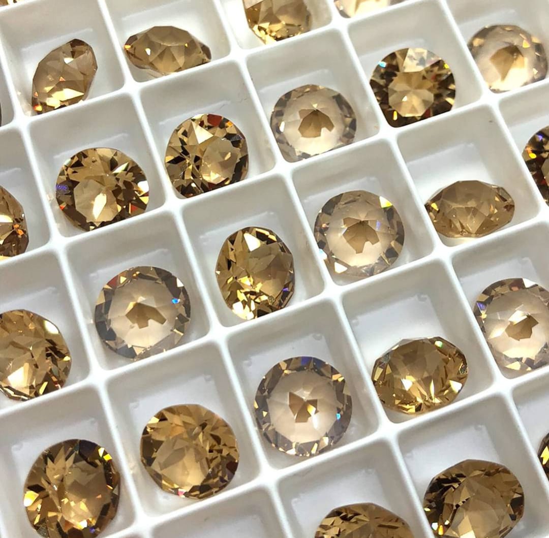 Swarovski® Chaton Light Colorado Topaz Unfoiled PP24