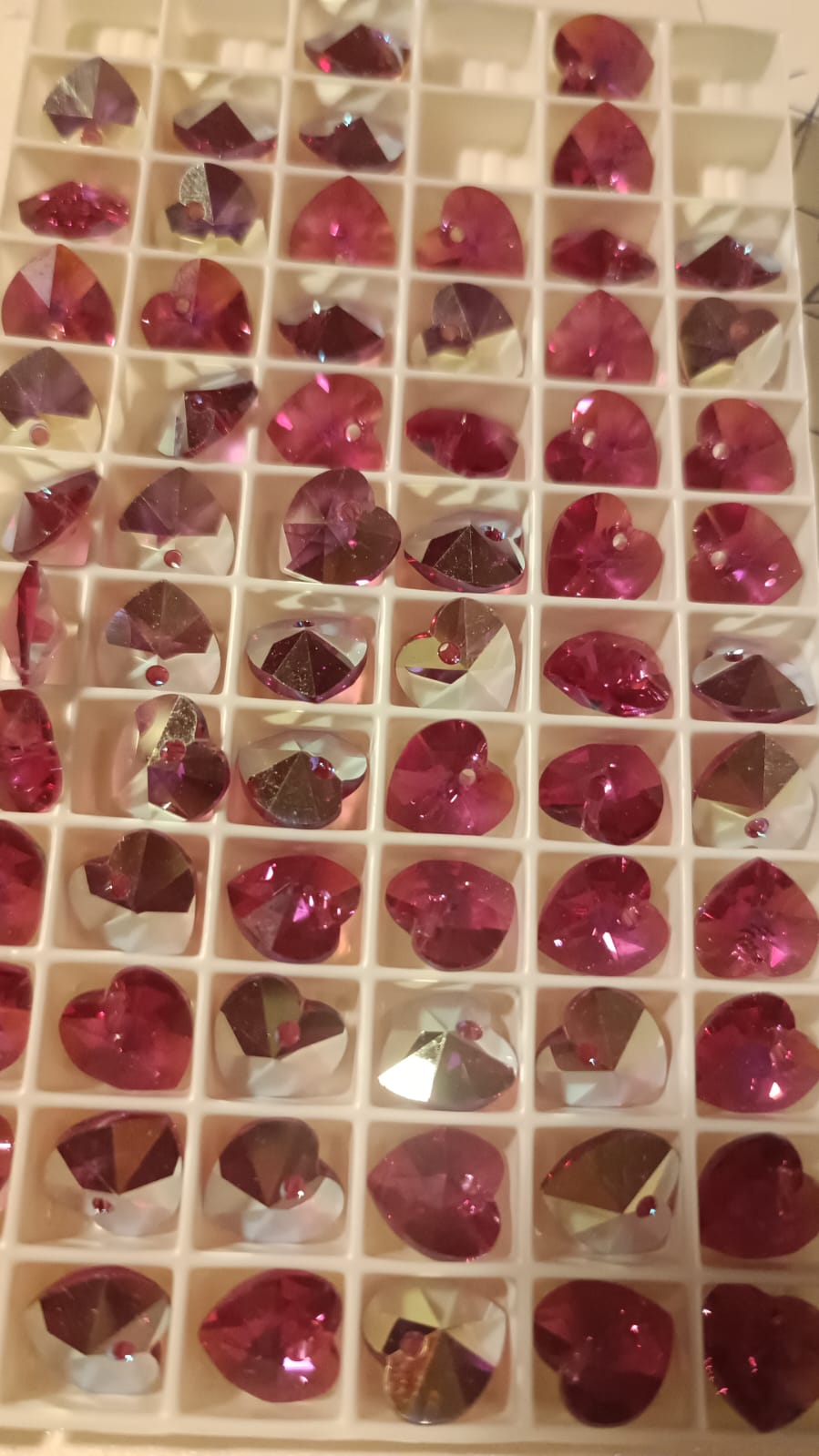 Swarovski® Anhänger Heart Classic Crystal Fuchsia Aurore Boreale 10.3x10mm