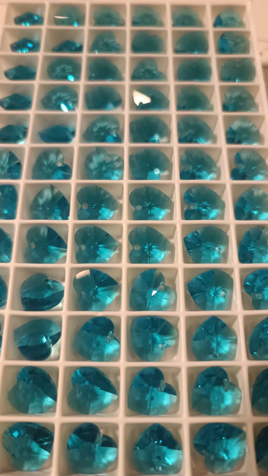 Swarovski® Anhänger Heart Classic Crystal Blue Zircon 10.3x10mm