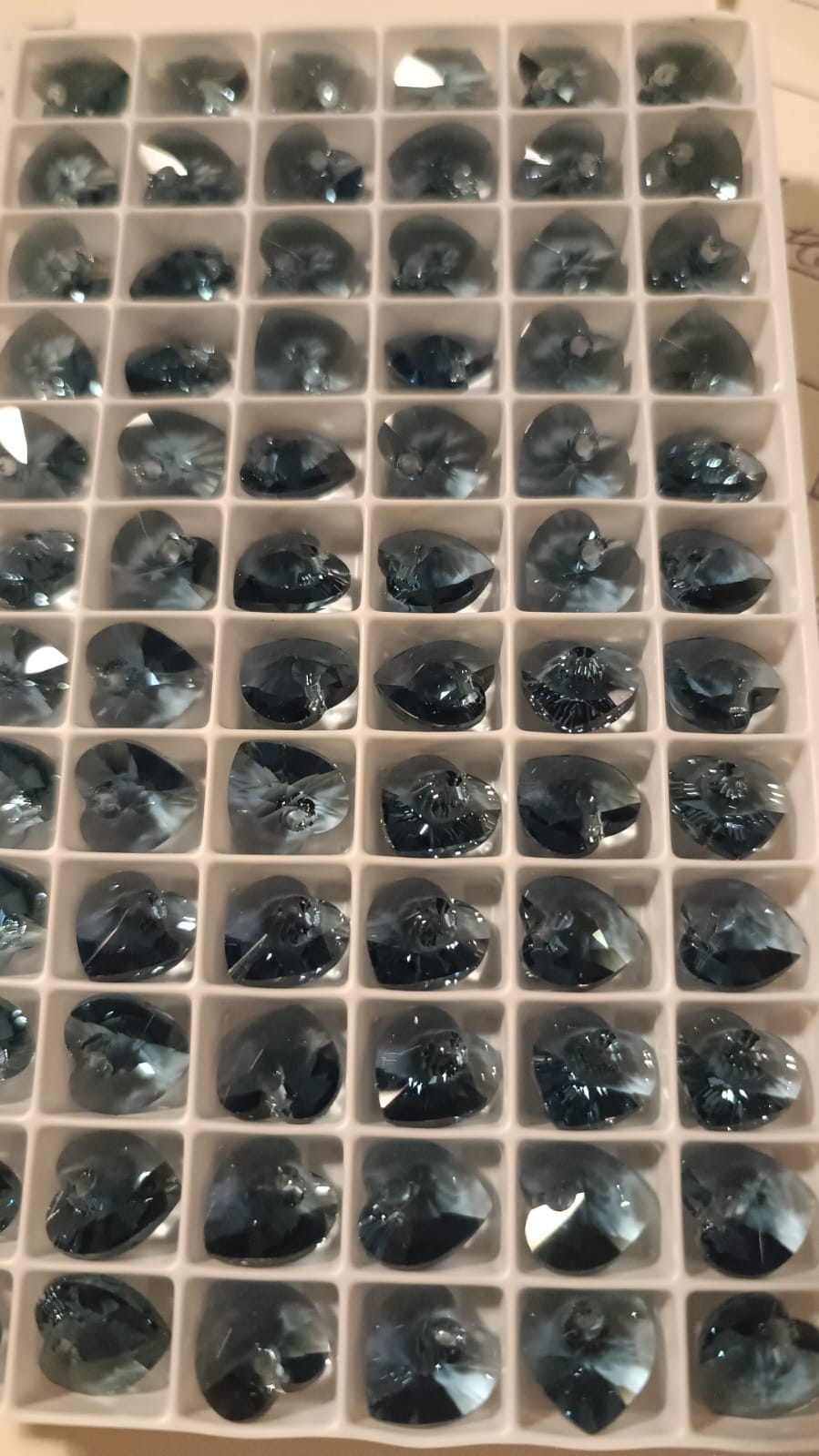 Swarovski® Anhänger Xilion Heart Demin Blue 10.3x10mm