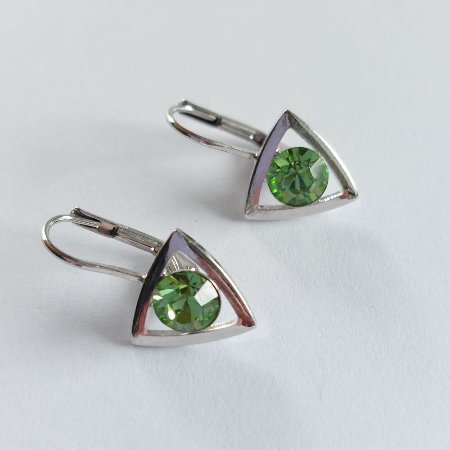 3149 Vintage Earring mit Swarovski Kristallen 20mm