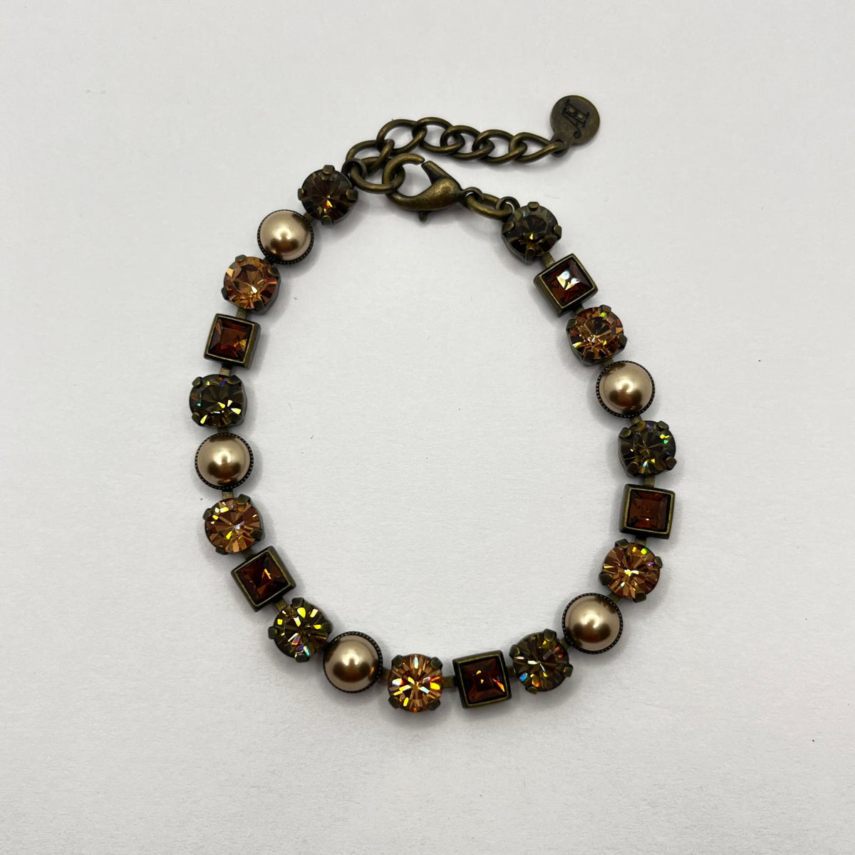 7027 Vintage Swarovski Kristallen Armband 18cm