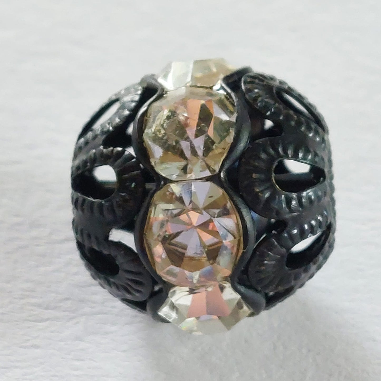 5130 Vintage Perle Zwischenteil Mit Swarovski Kristallen 15mm