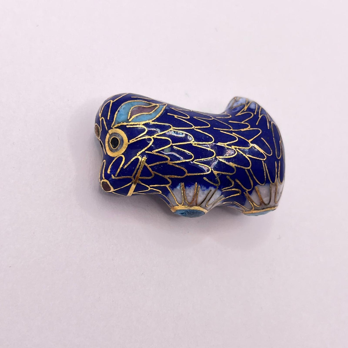 5896 Vintage Cloisonné Emaille Perle 36mm