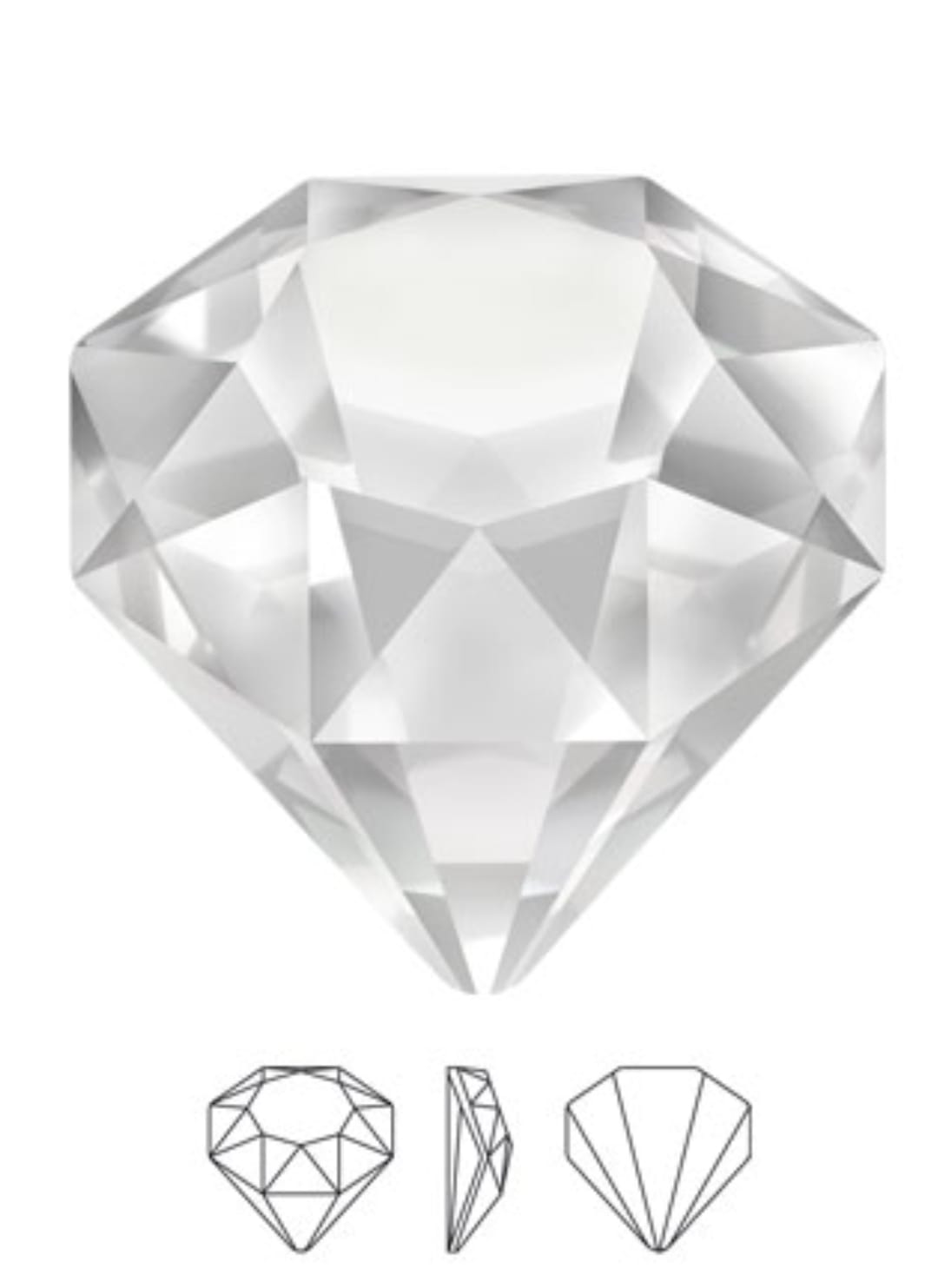 Swarovski® Fancy Tilted Chaton Crystal 12mm