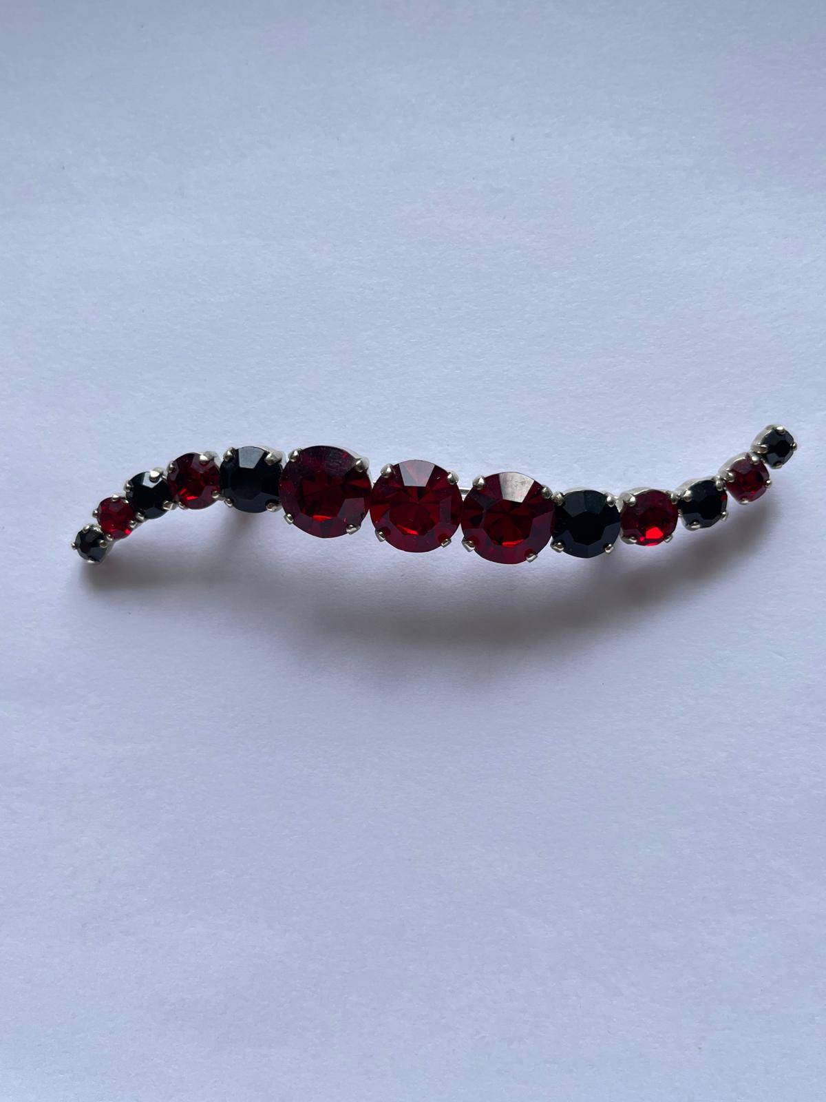 8509 Vintage Swarovski Kristallen Brosche 90mm