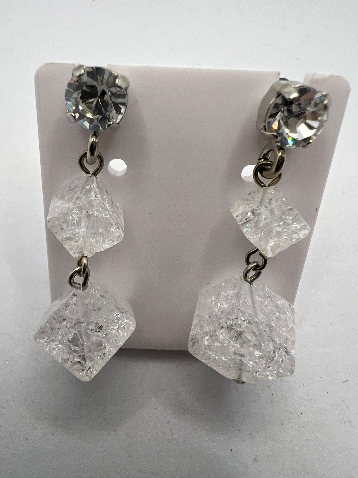 30610 Vintage Swarovski Kristallen Ohrhanger 25mm
