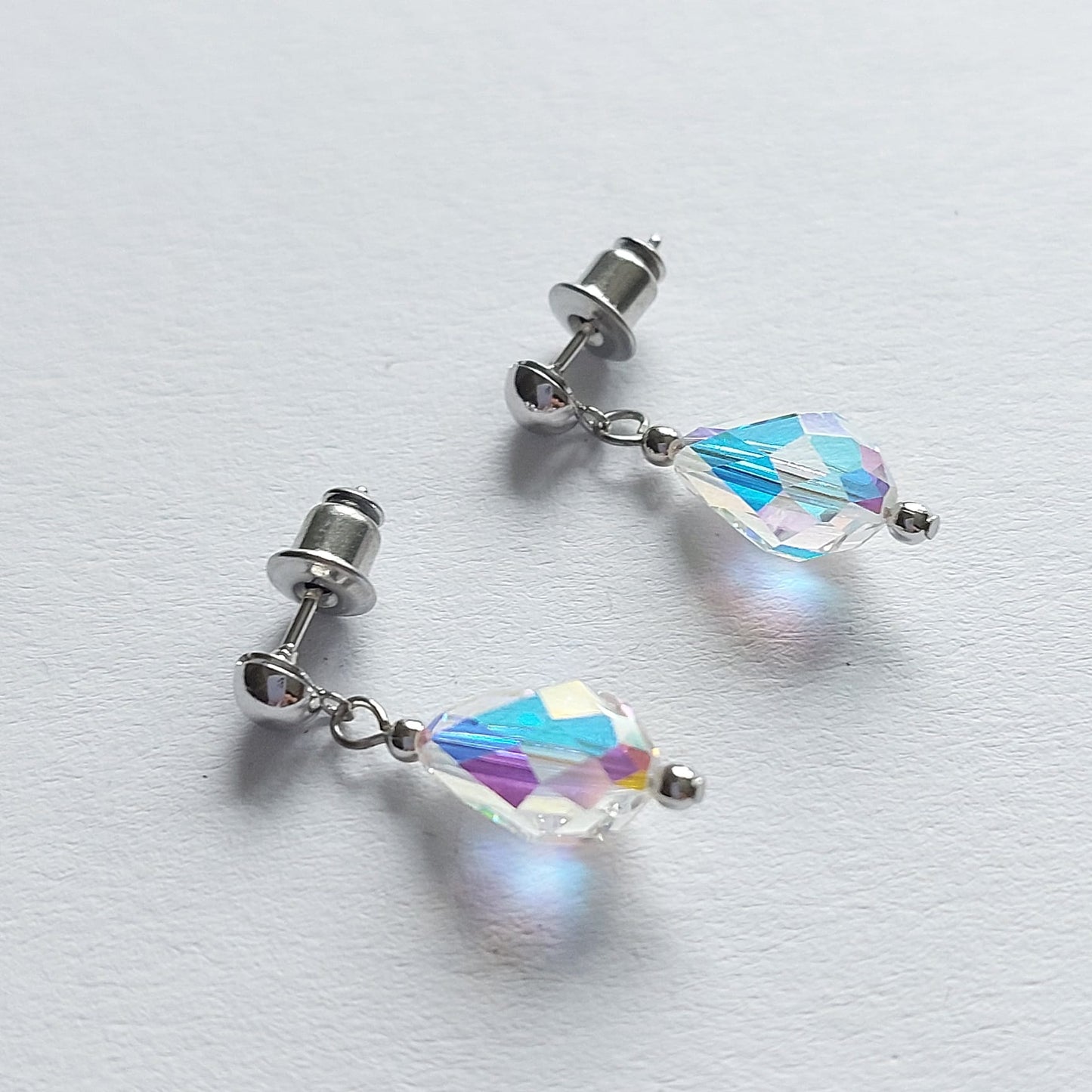 3006 Vintage Ohrringe mit Swarovski Perlen 20mm