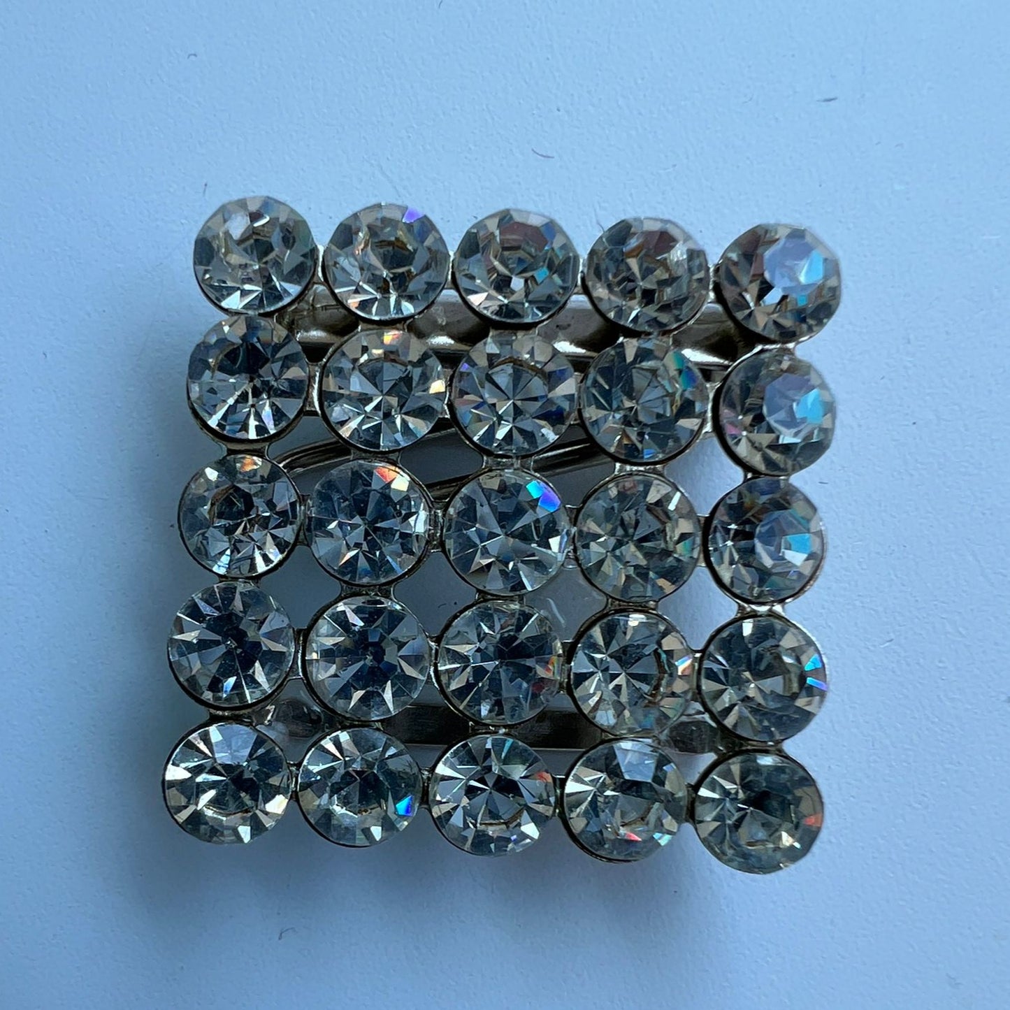 2307 Vintage Swarovski Kristallen Gürtelschnalle 30mm