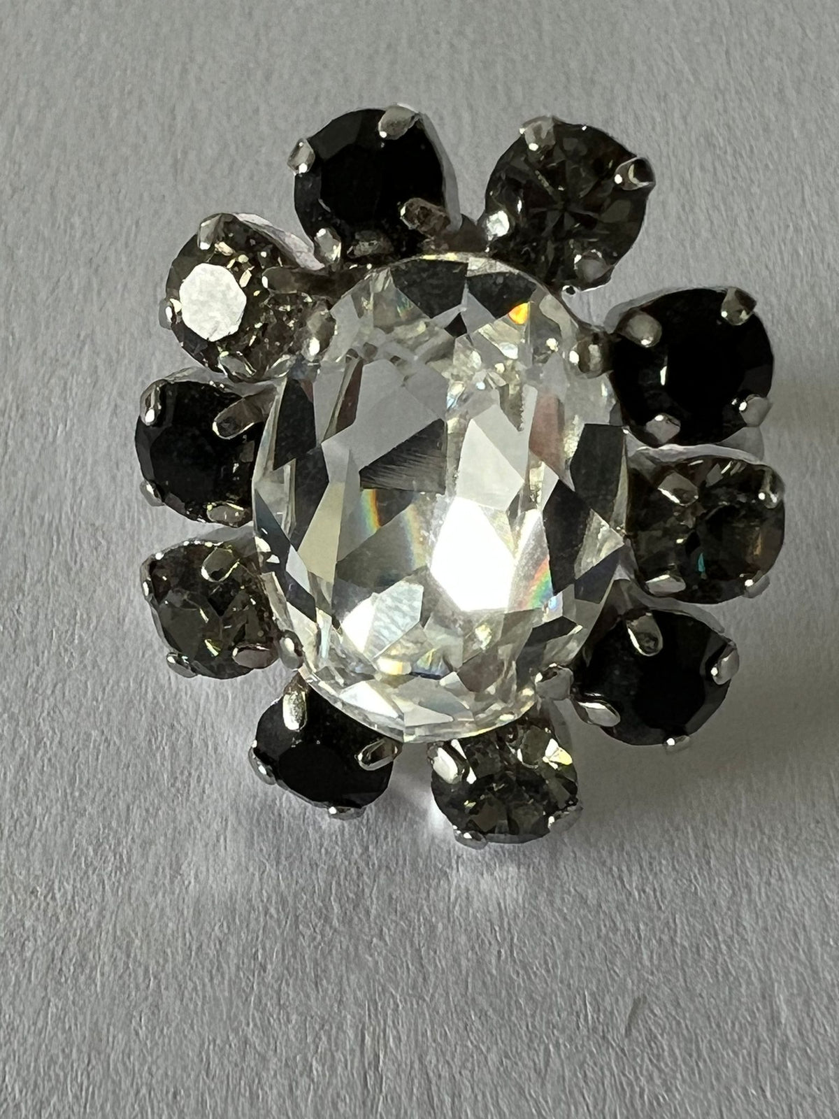 9735 Vintage Swarovski Kristallen Ring 25mm