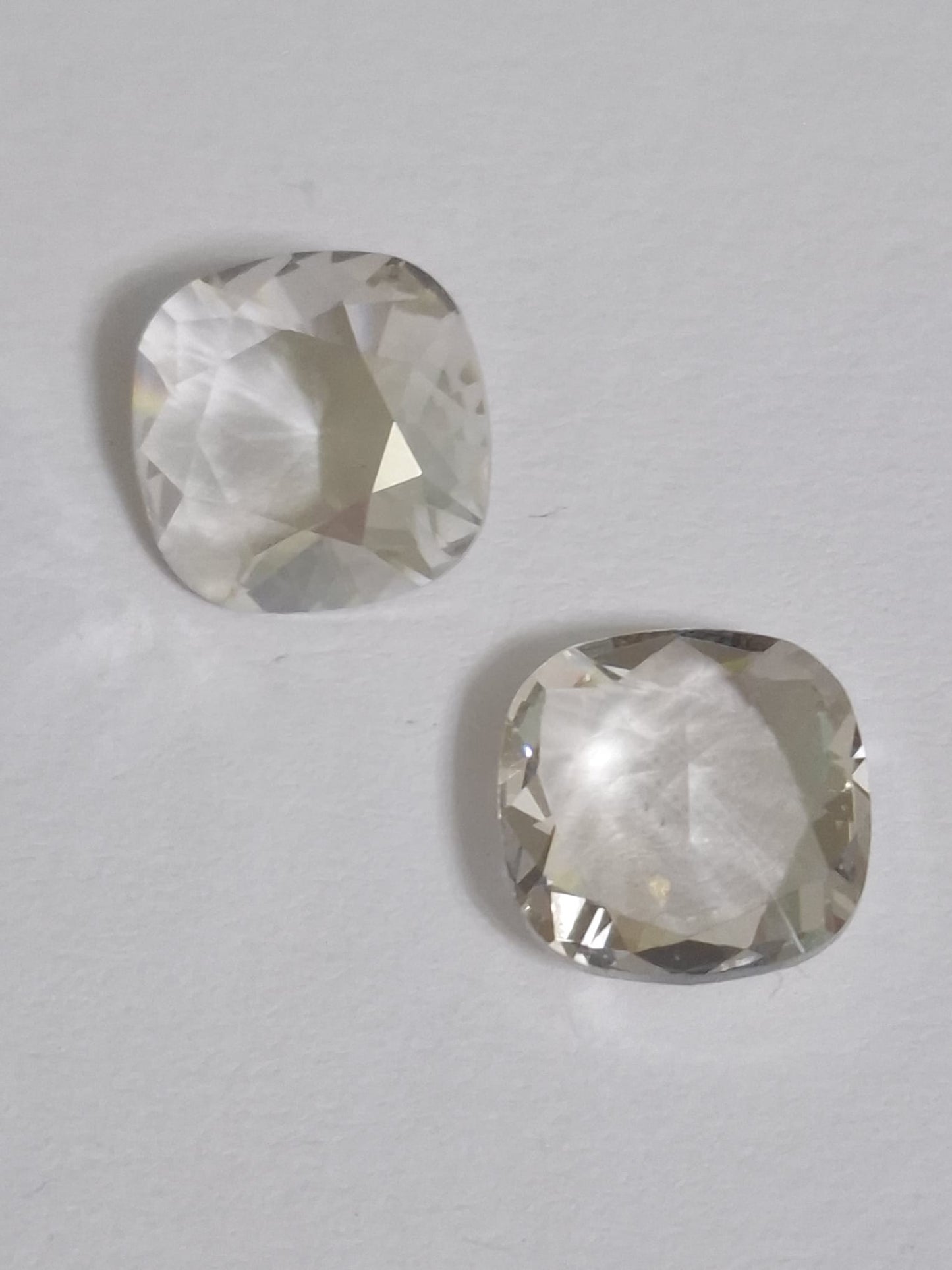 Swarovski® Fancy Cushion Square Silver Shade Unfoiled 12mm