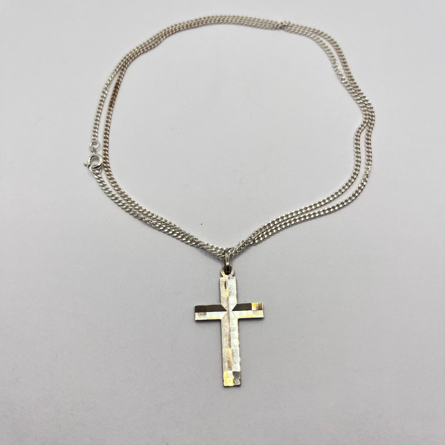 6406 Vintage Rhodium Halskette 60cm