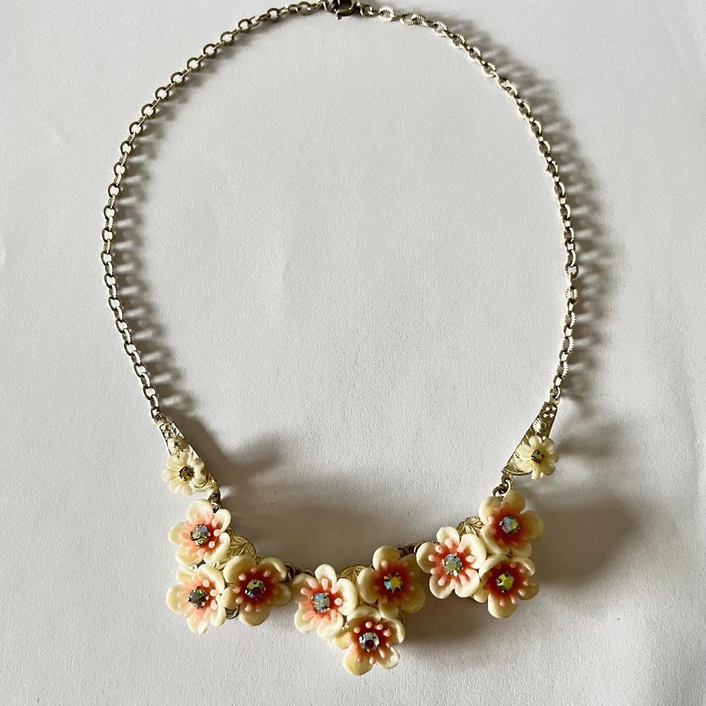 6514 Vintage Swarovski Kristallen Halskette 30cm