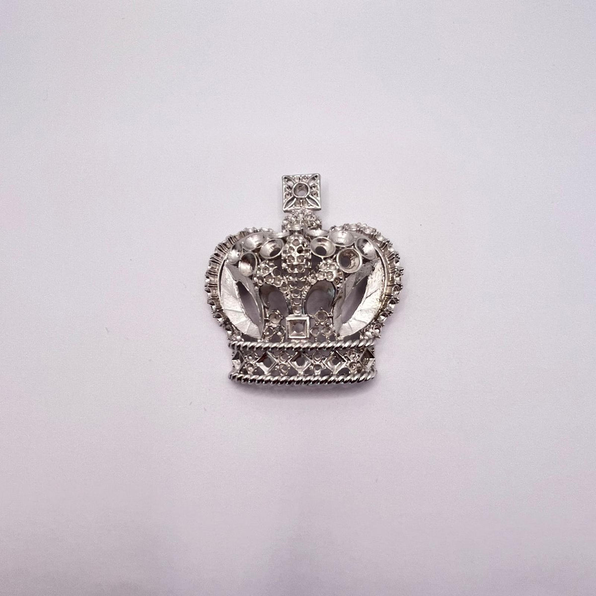 8922 Vintage leerer Rhodium Brosche zur Komplettierung mit Swarovski Kristallen füllen 65mm
