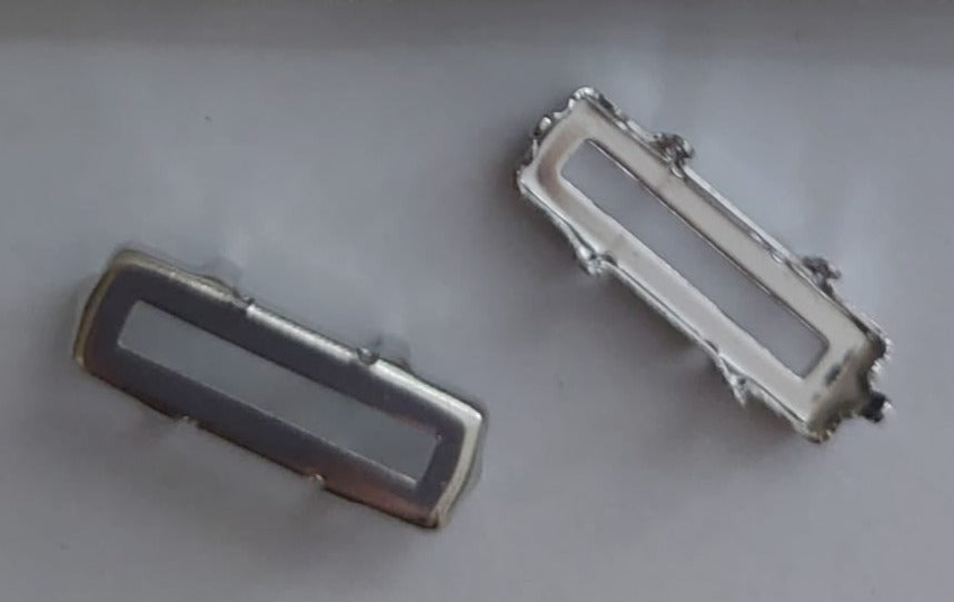 Swarovski® Kristallfassung/Aufnähkessel Princess Baguette 21mm