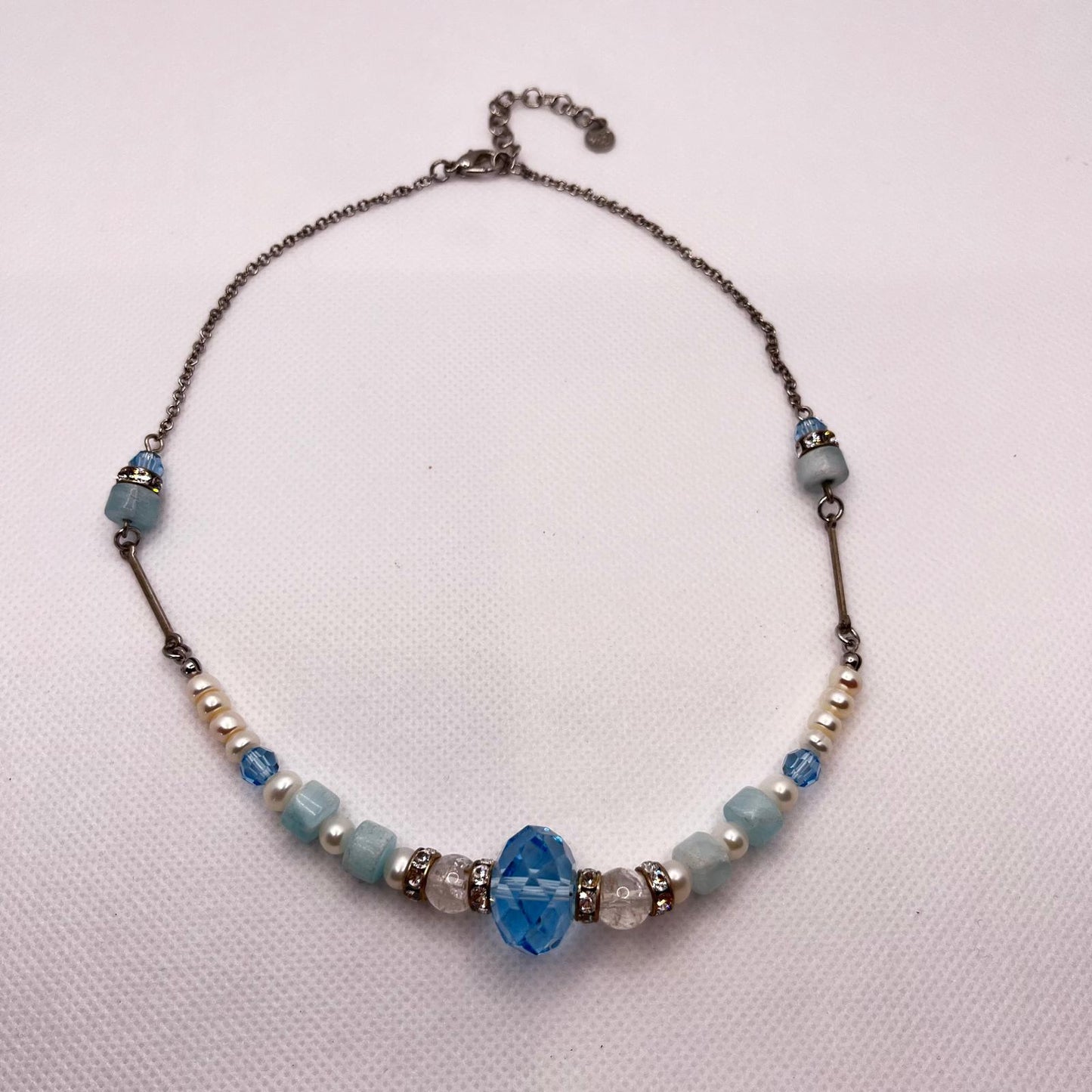 6271 Vintage Swarovski Kristallen Halsketten 42cm