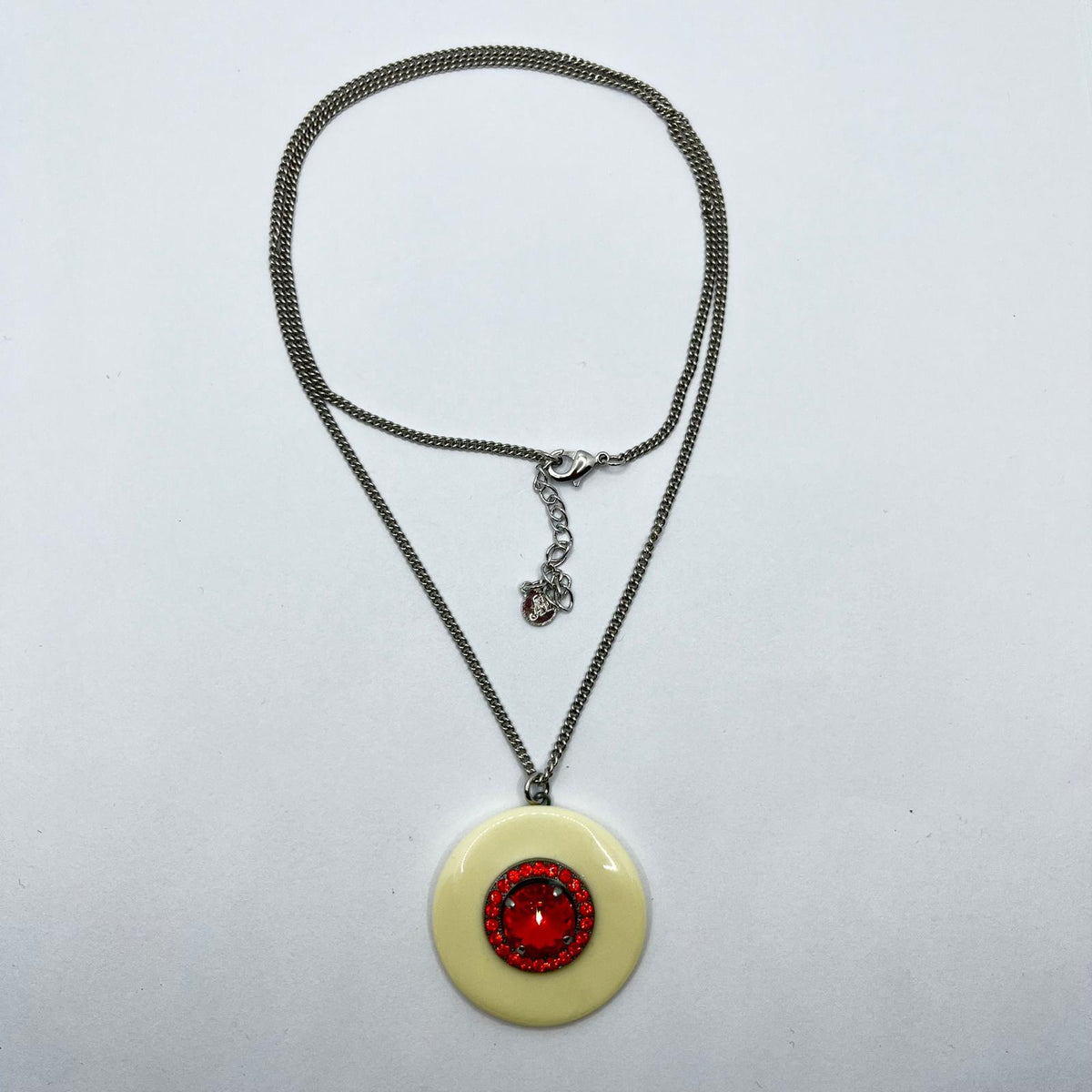 6502 Vintage Swarovski Kristallen Halskette mit karabinerverschluss 67cm