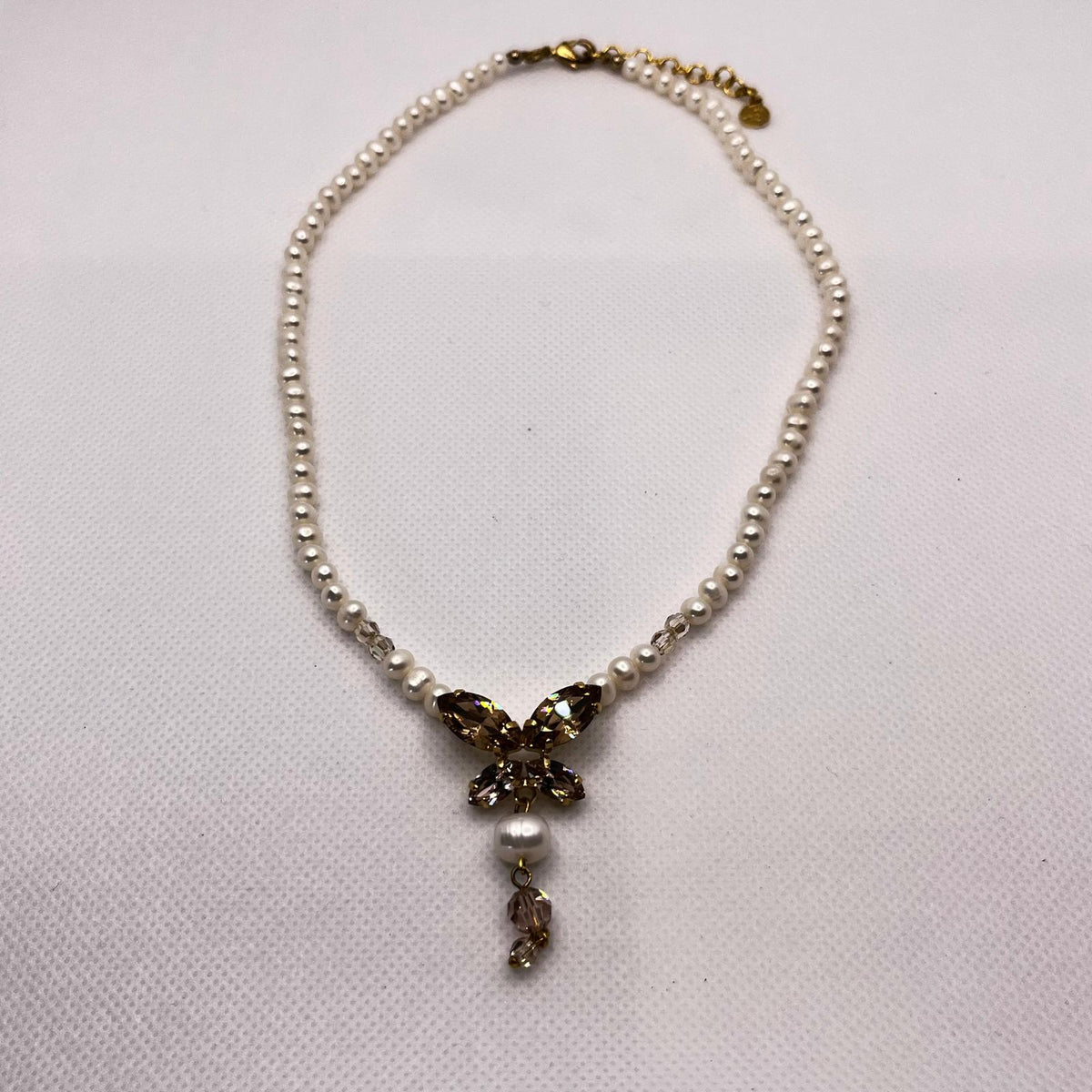 6273 Vintage Swarovski Kristallen Halsketten 42cm