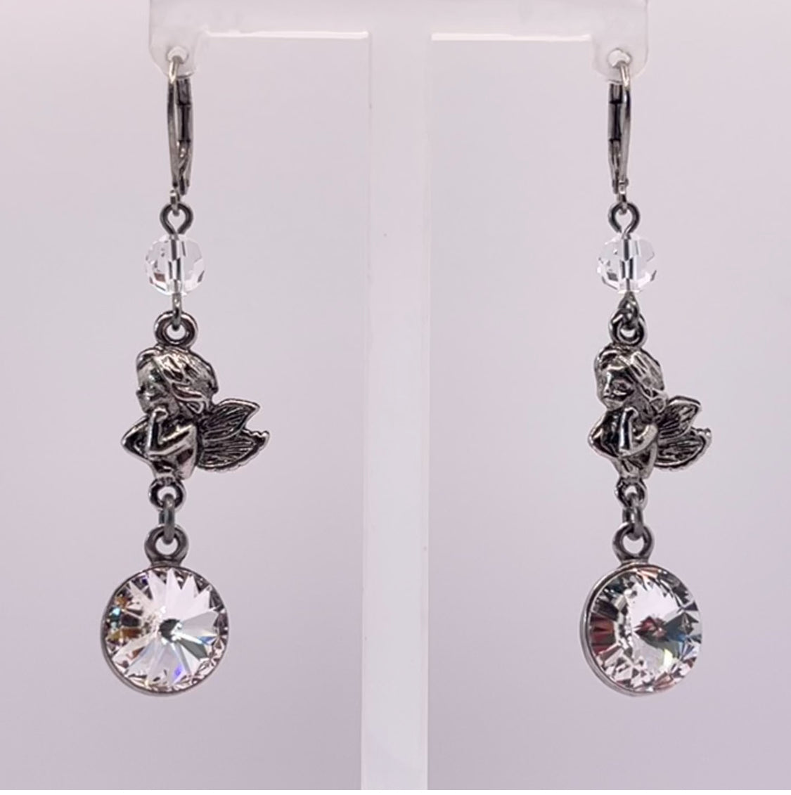 30789 Vintage Swarovski Kristallen Ohrhänger 44mm
