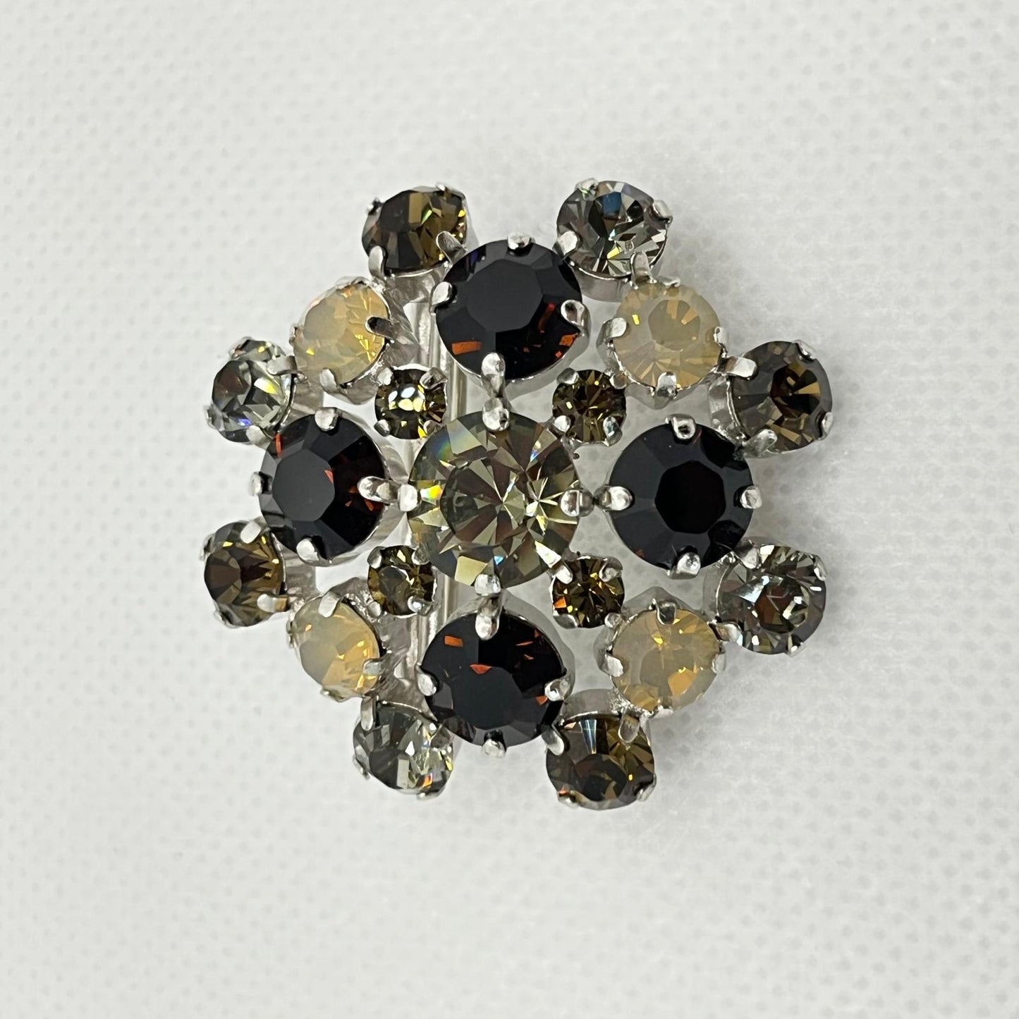 8792 Vintage Swarovski Kristallen Brosche 37mm