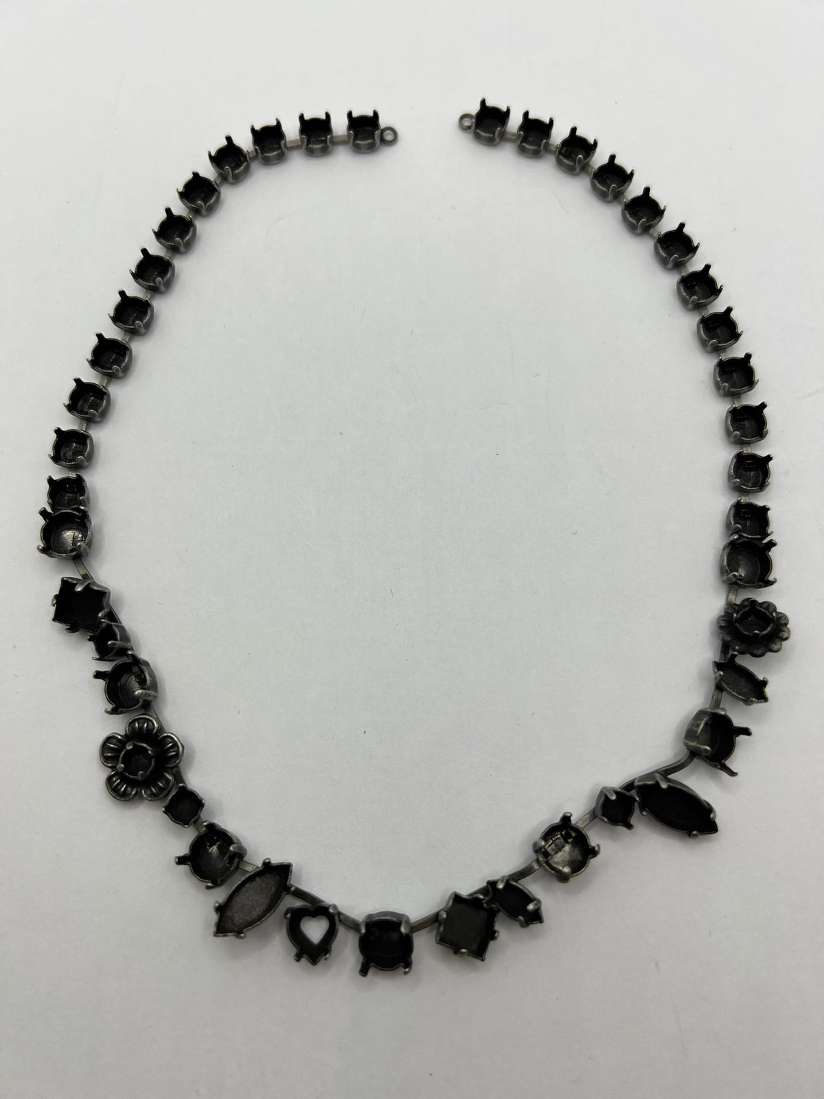 6492 Vintage leerer Kette zum Befüllen mit Swarovski Kristallen 39cm