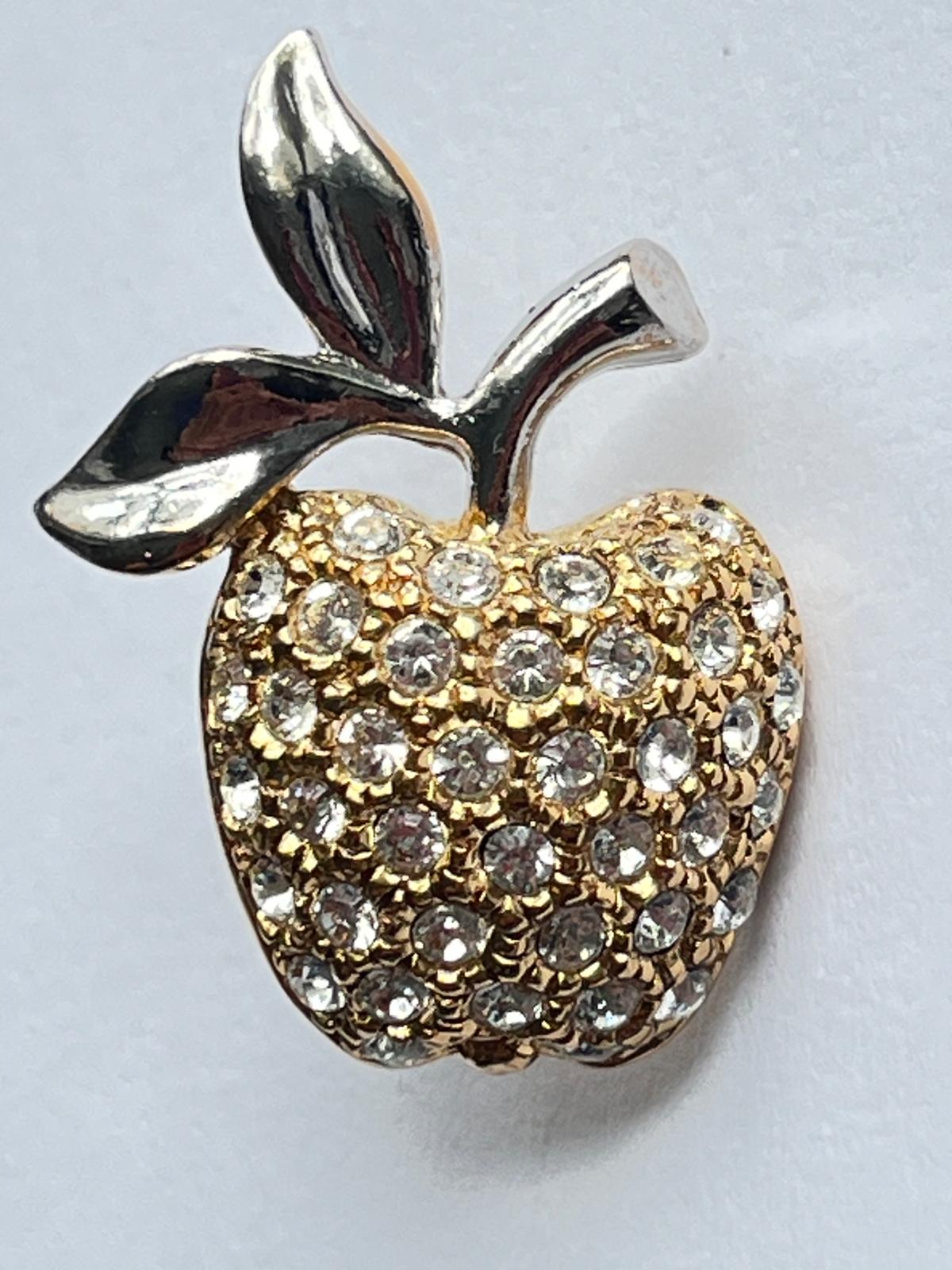 8599 Vintage Swarovski Kristallen Brosche 30mm