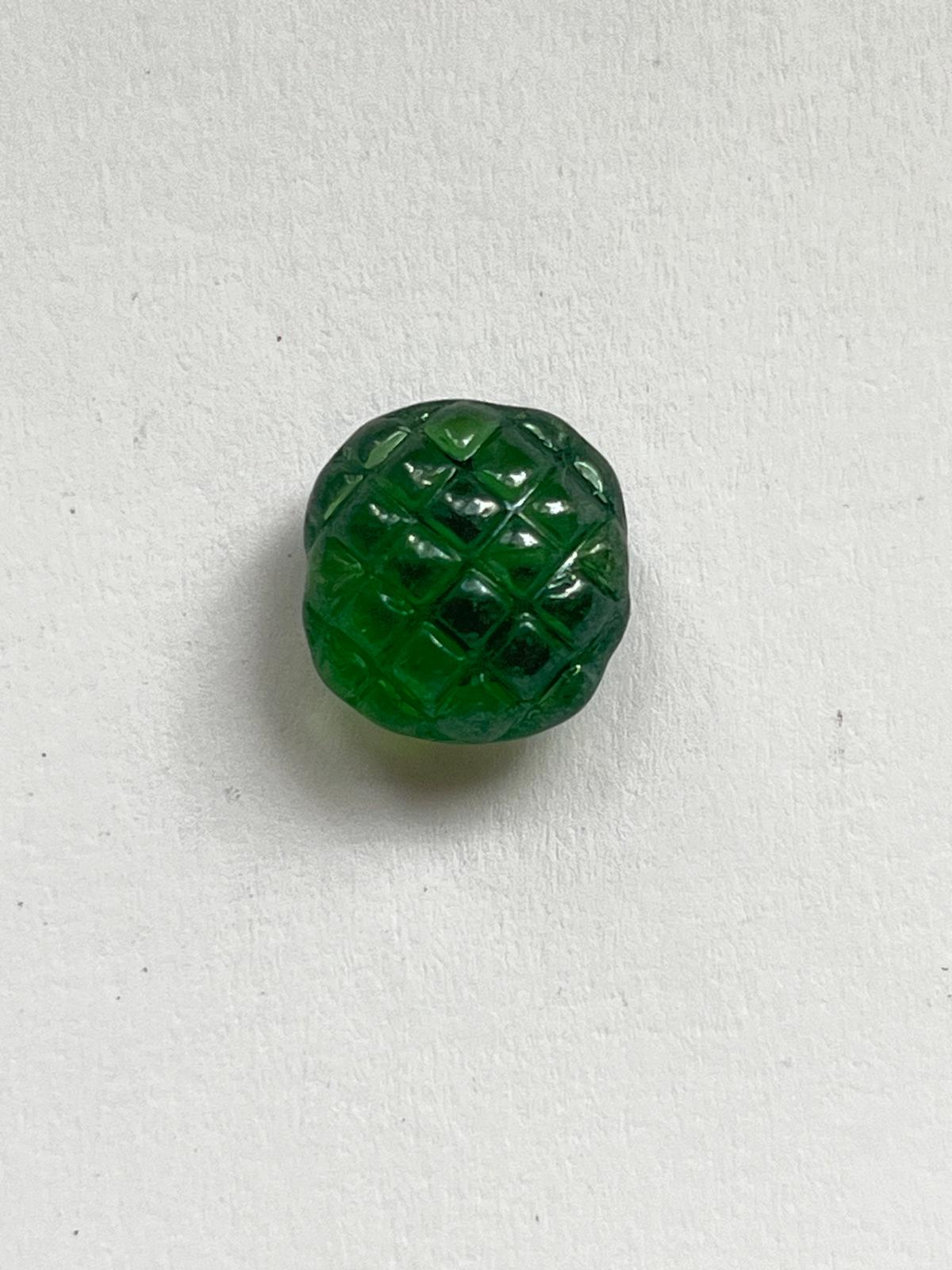 5793 Vintage Perlen Grün 10mm