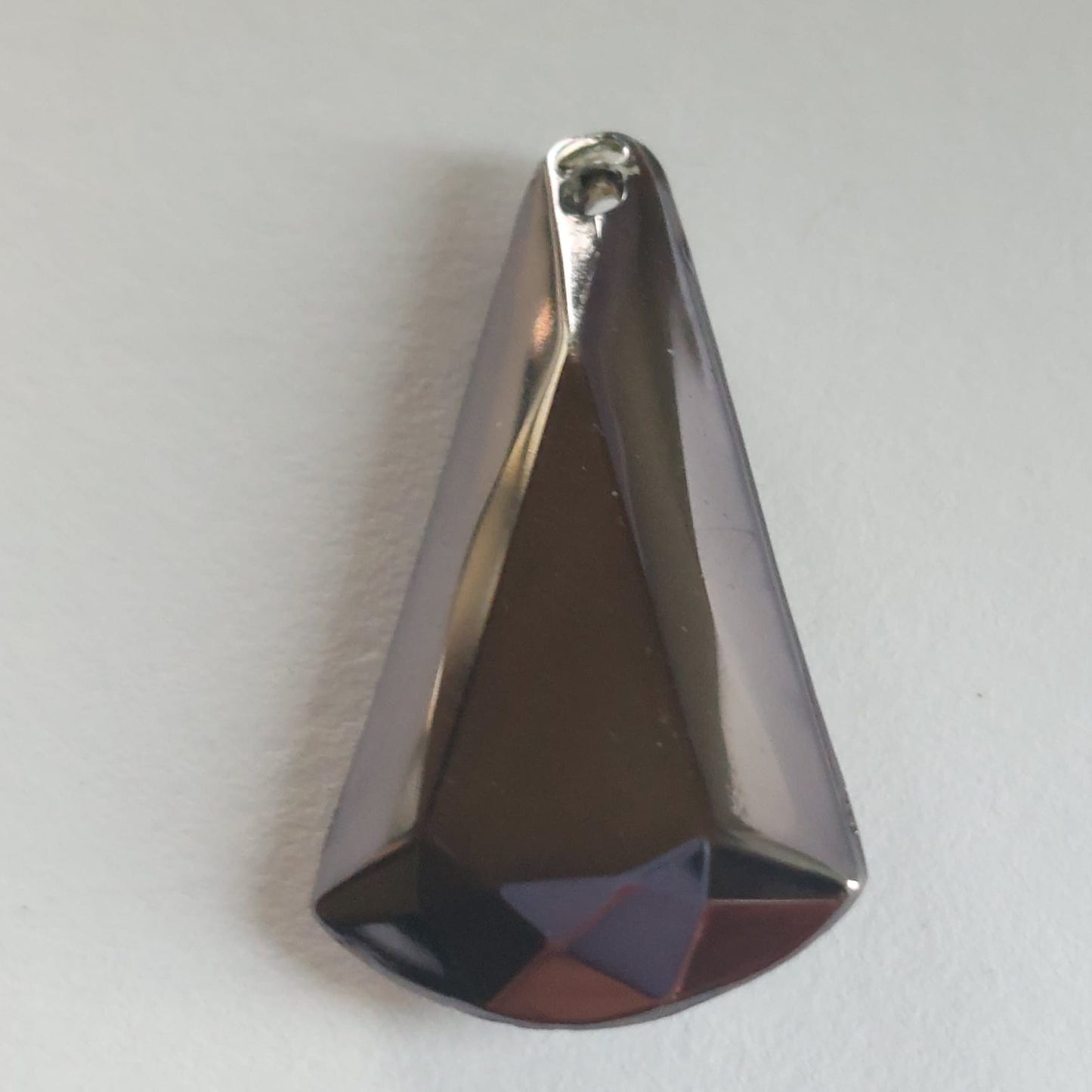 5504 Vintage Jet Hematite Low Drop Anhänger 23mm