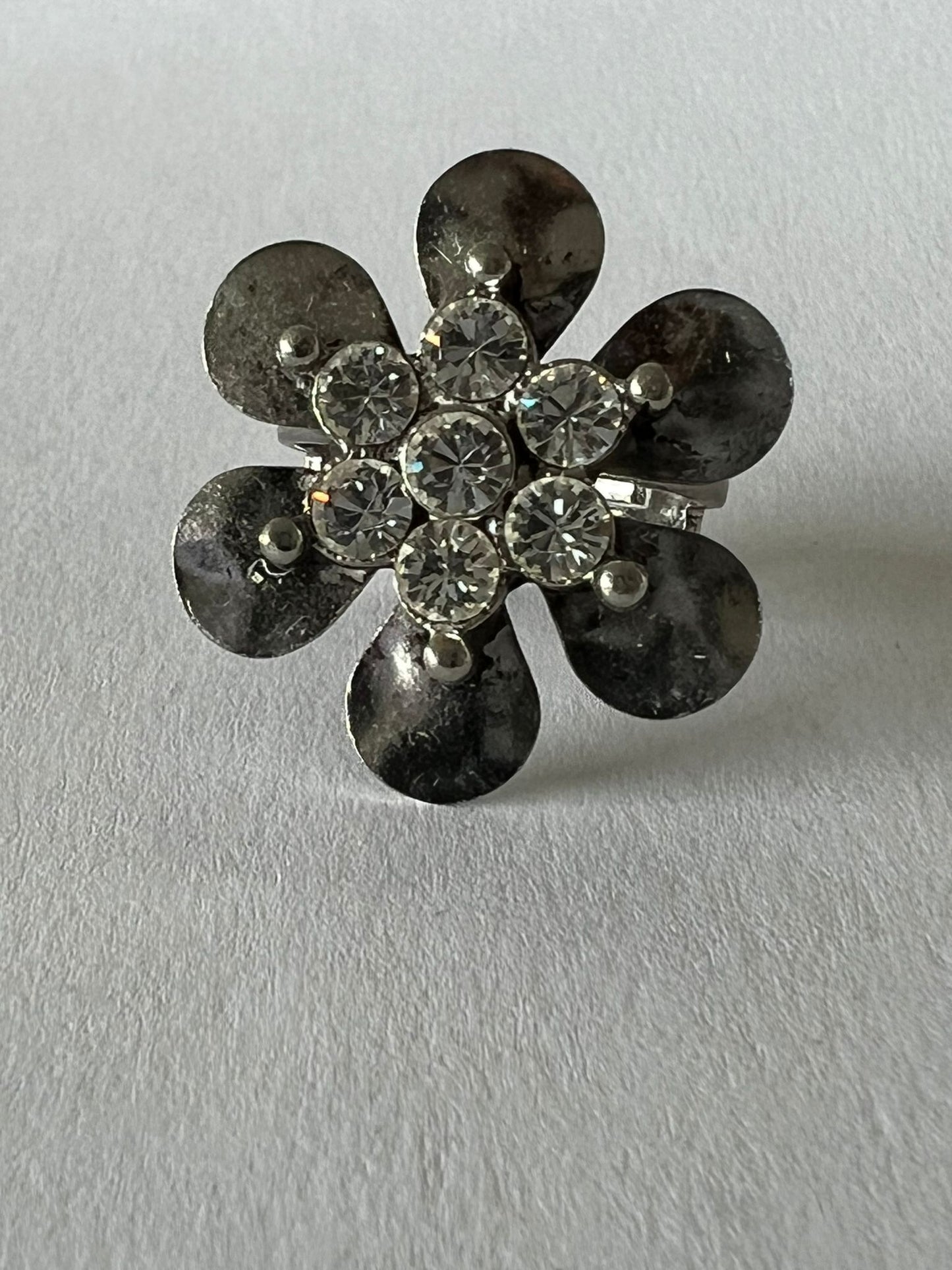 9785 Vintage Swarovski Kristallen Ring 27mm