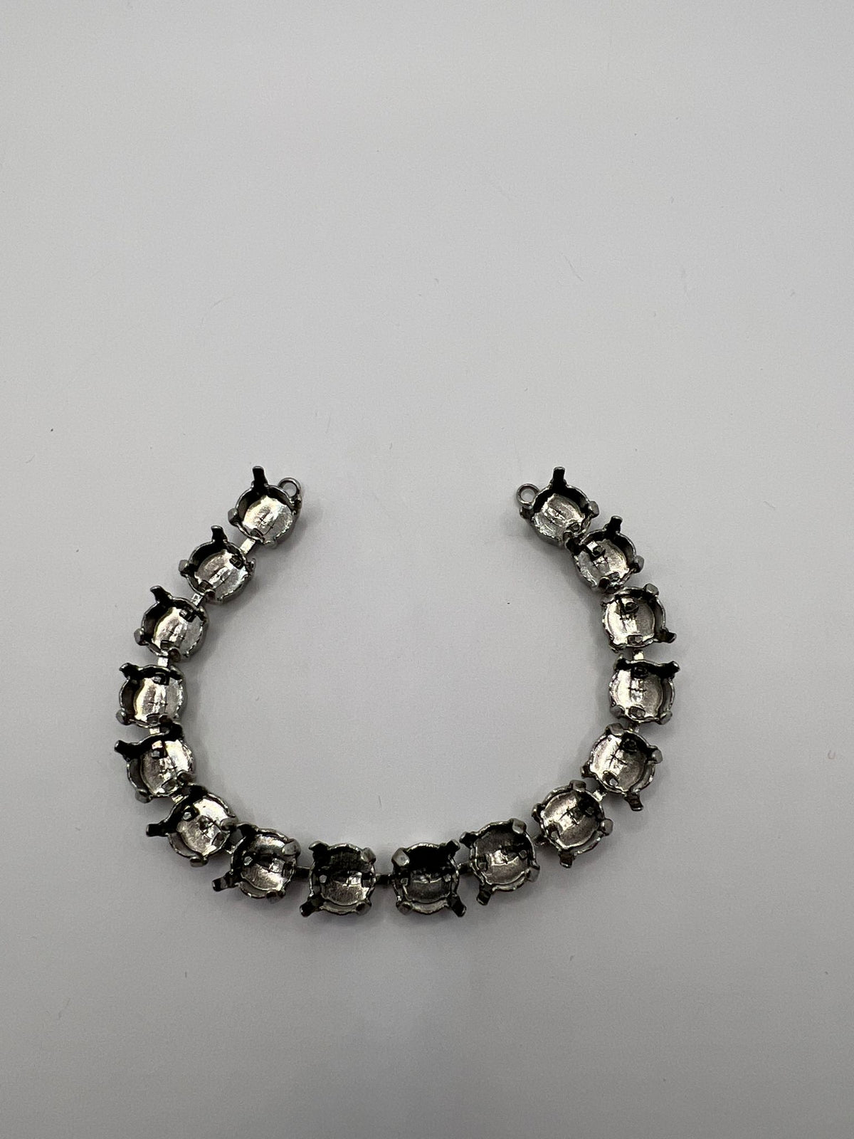 7094 Vintage leerer Armband zum Befüllen mit Swarovski Kristallen 16cm