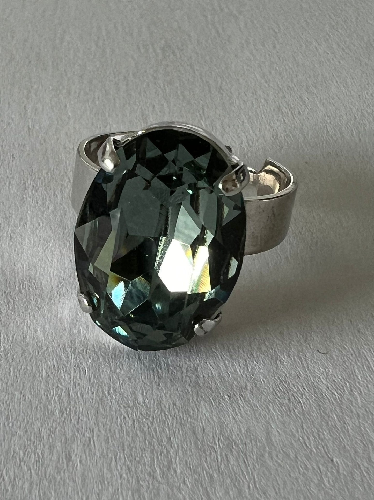 9747 Vintage Swarovski Kristallen Ring 17mm