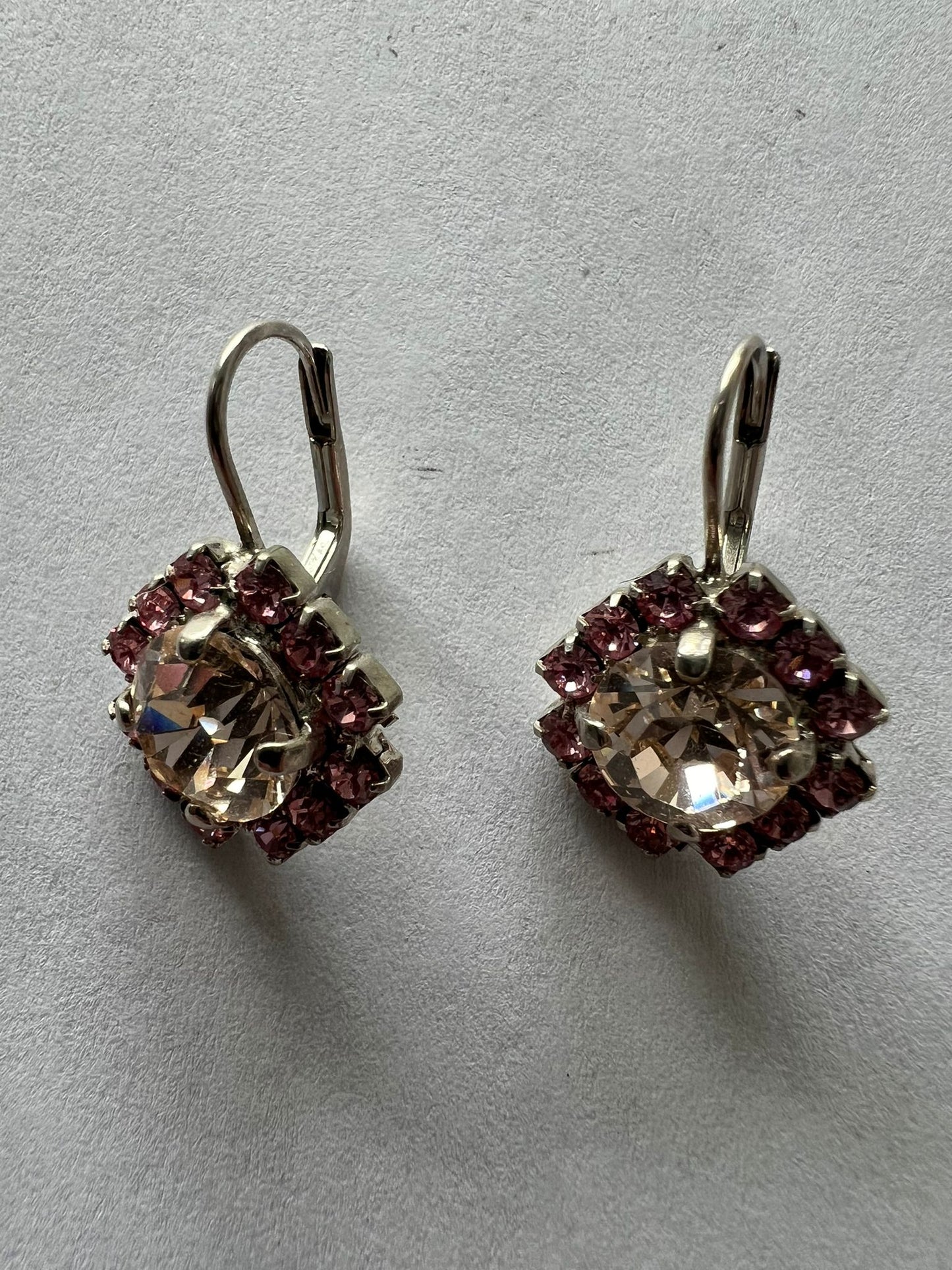 3126 Vintage Swarovski Kristallen Ohrhanger 12mm