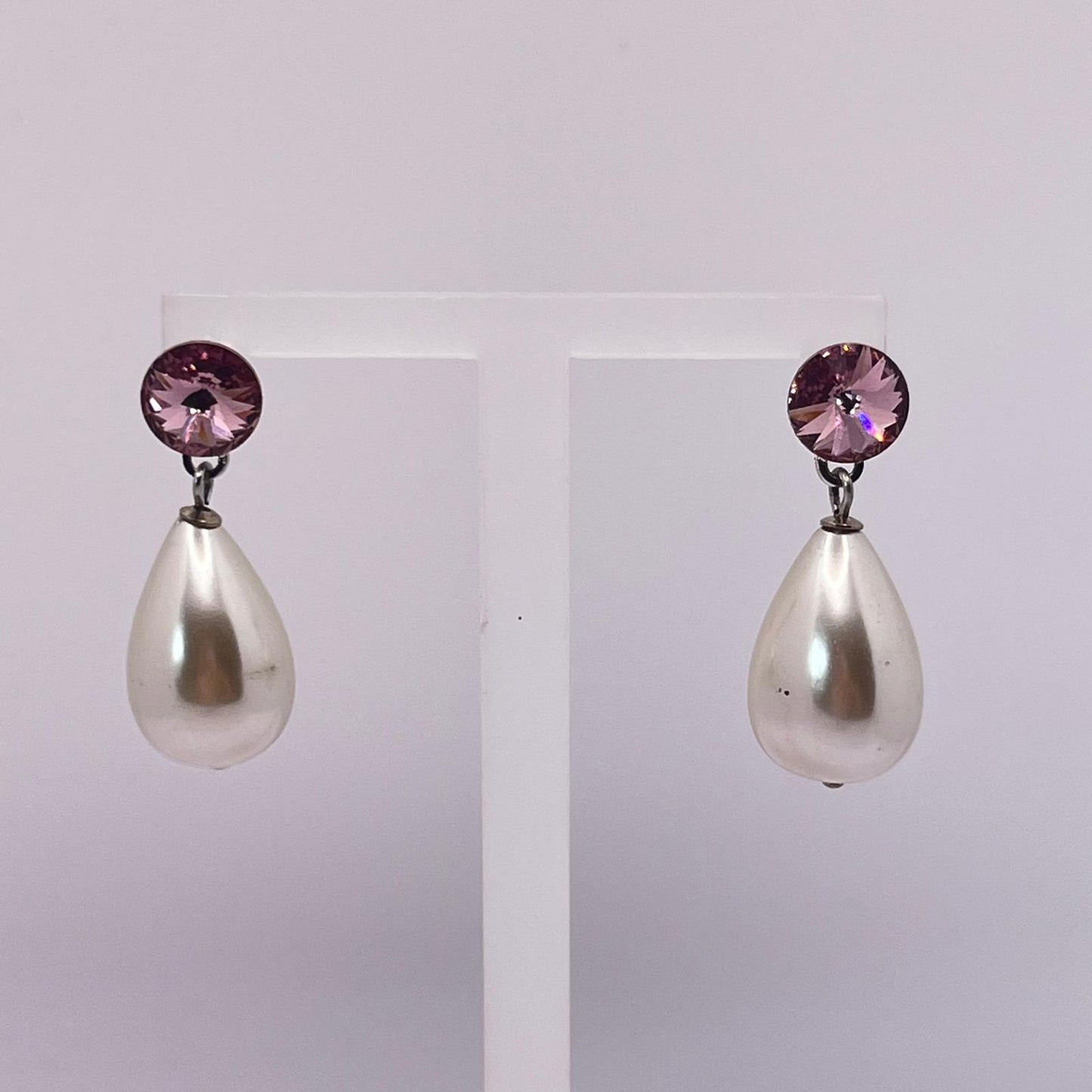 30728 Vintage Swarovski Kristallen Ohrstecker 30mm
