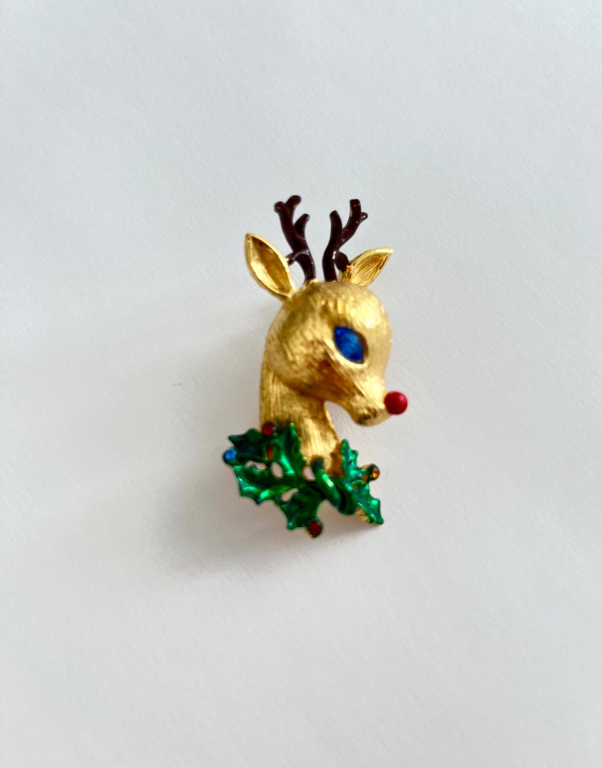 8499 Vintage Rentier Rudolf Swarovski Kristallen Brosche 56mm