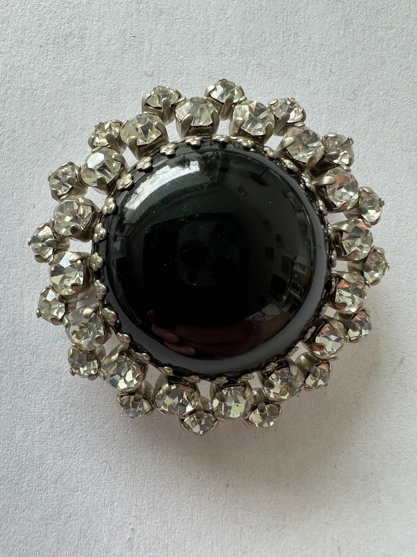 8542 Vintage Swarovski Kristallen Brosche 40mm