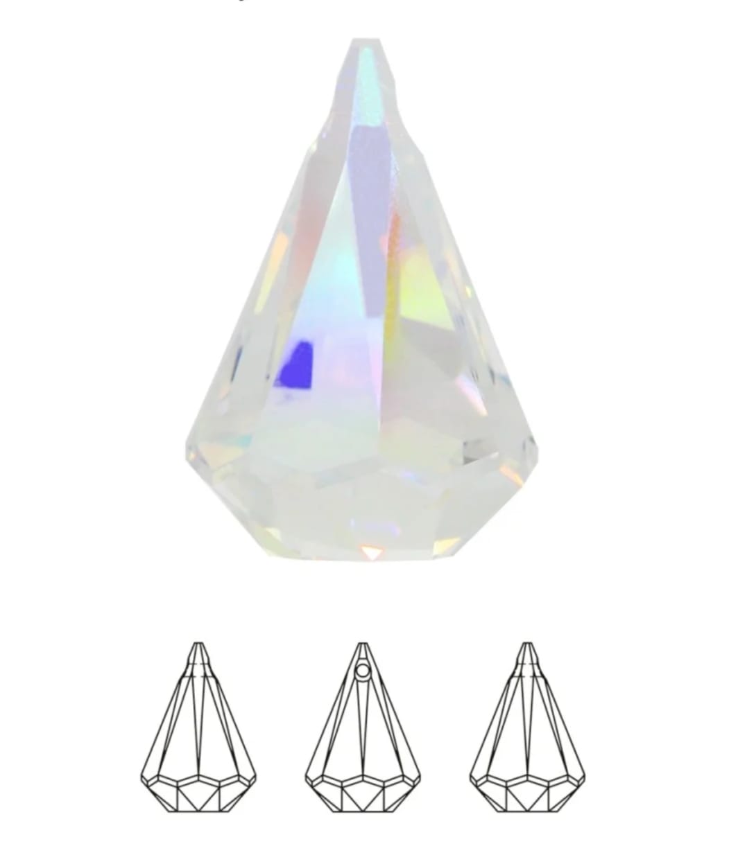 Swarovski® Anhänger Raindrop Aurore Boreale 14mm