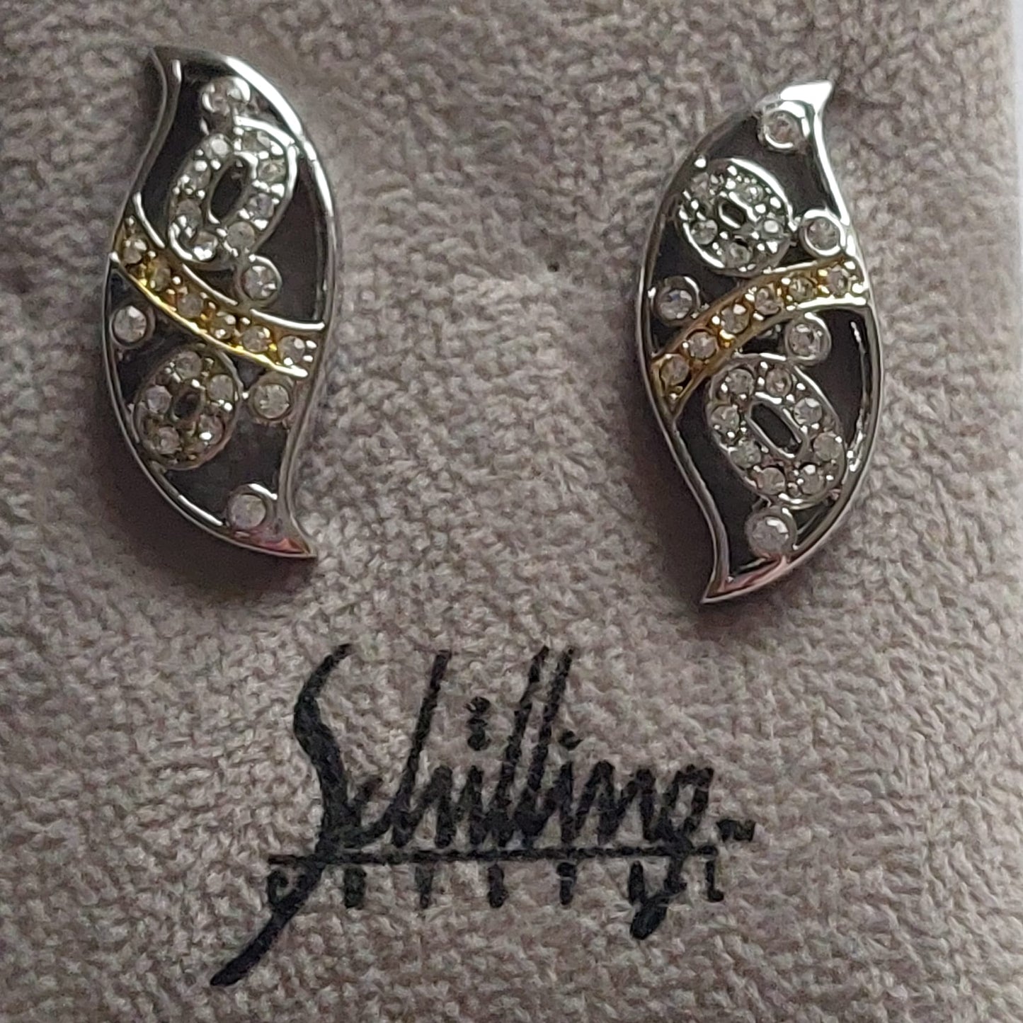 Original Vintage Schilling Austria Ohrringe 27mm