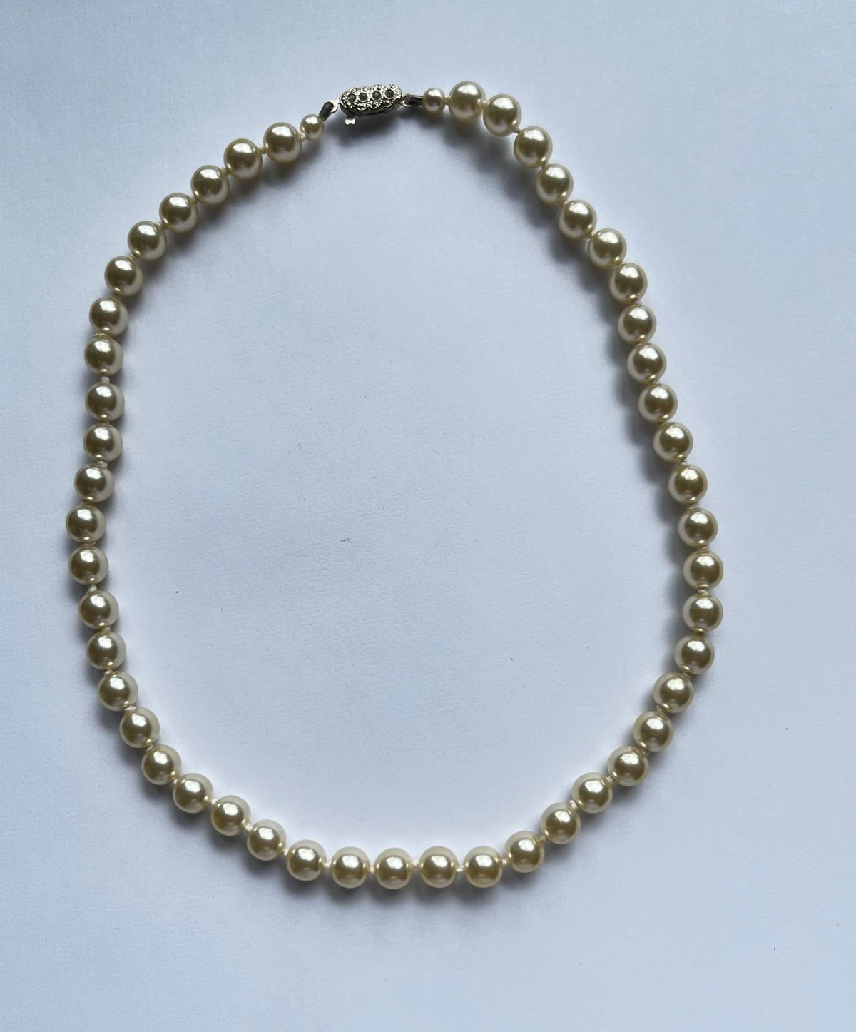 6226 Vintage Swarovski Kristallen Perlenkette 45cm
