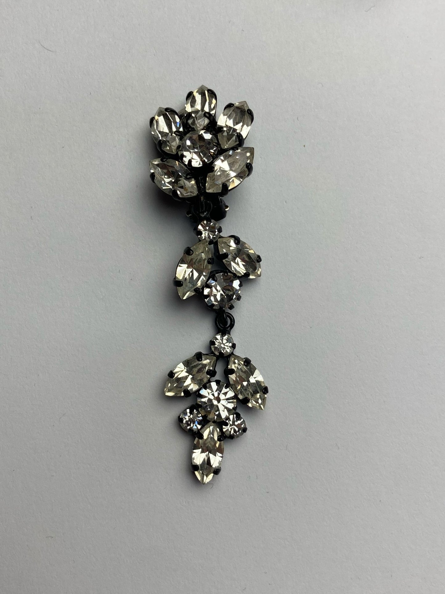 30459 Vintage Swarovski Kristallen Ohrclip 67mm