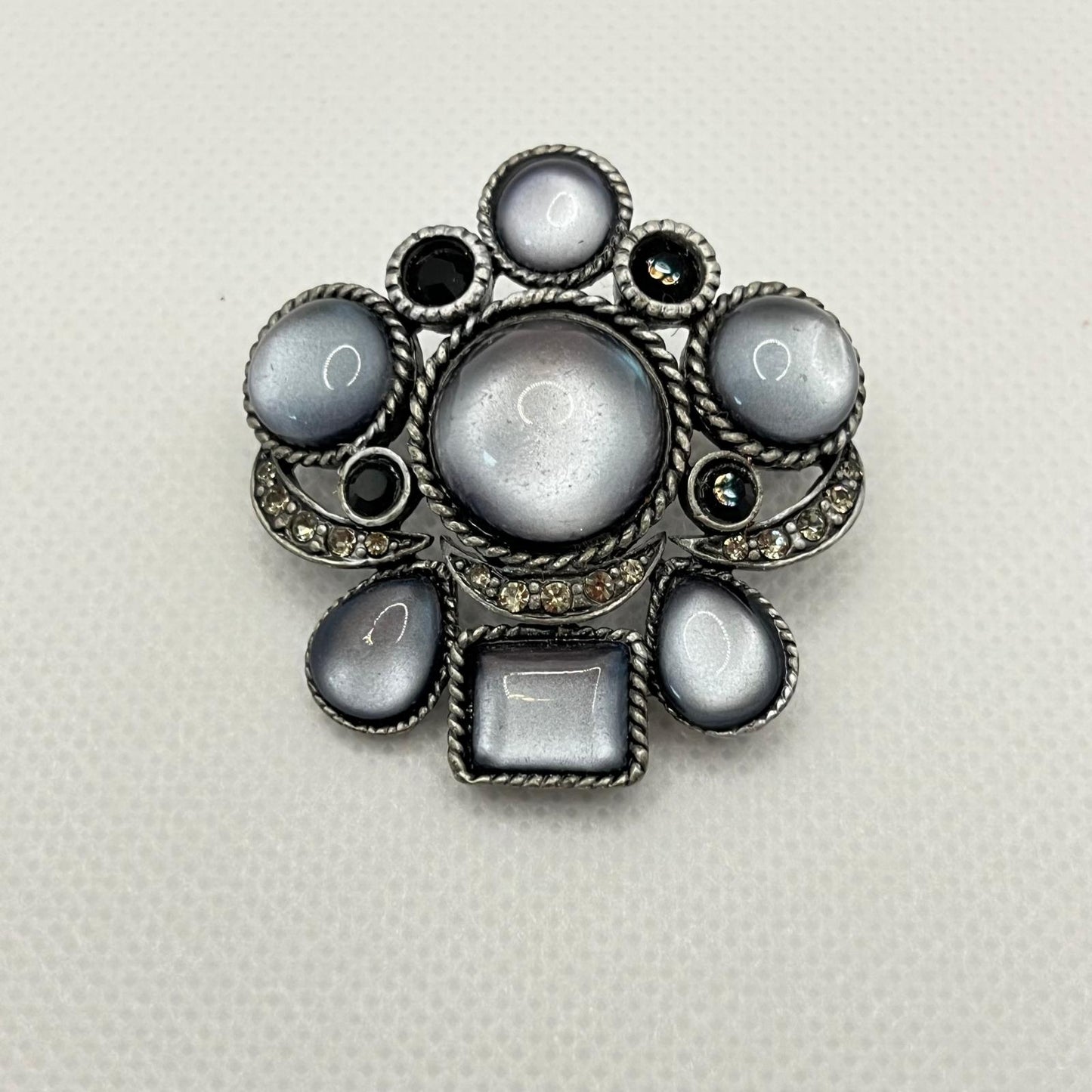 8785 Vintage Swarovski Kristallen Brosche 40mm