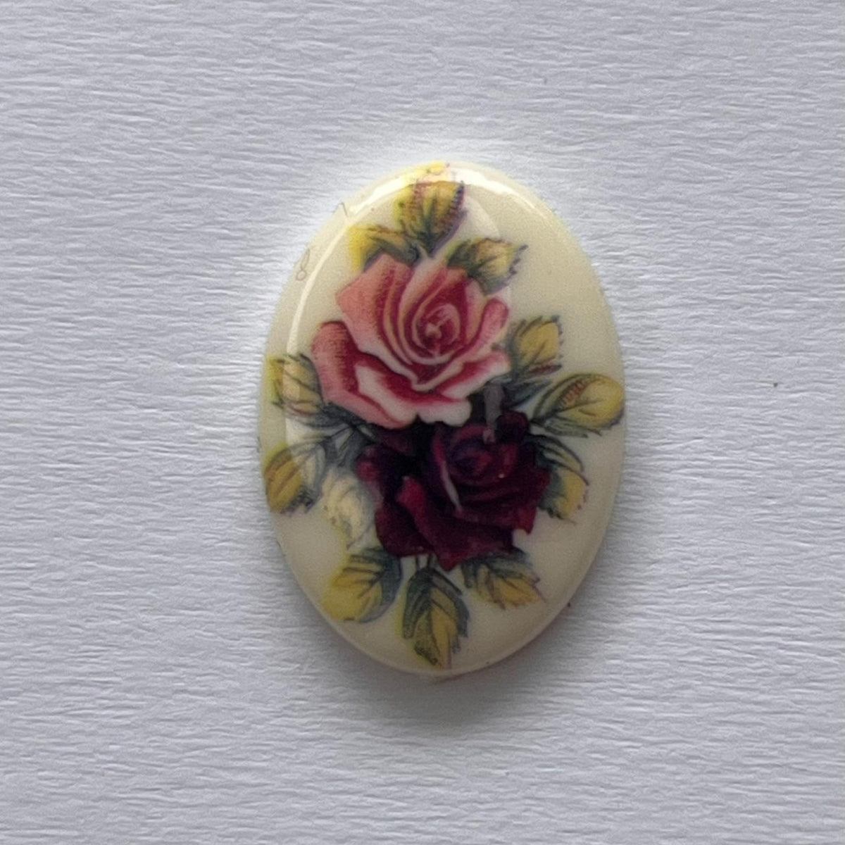 5643 Vintage Blümen Cabochon 19mm