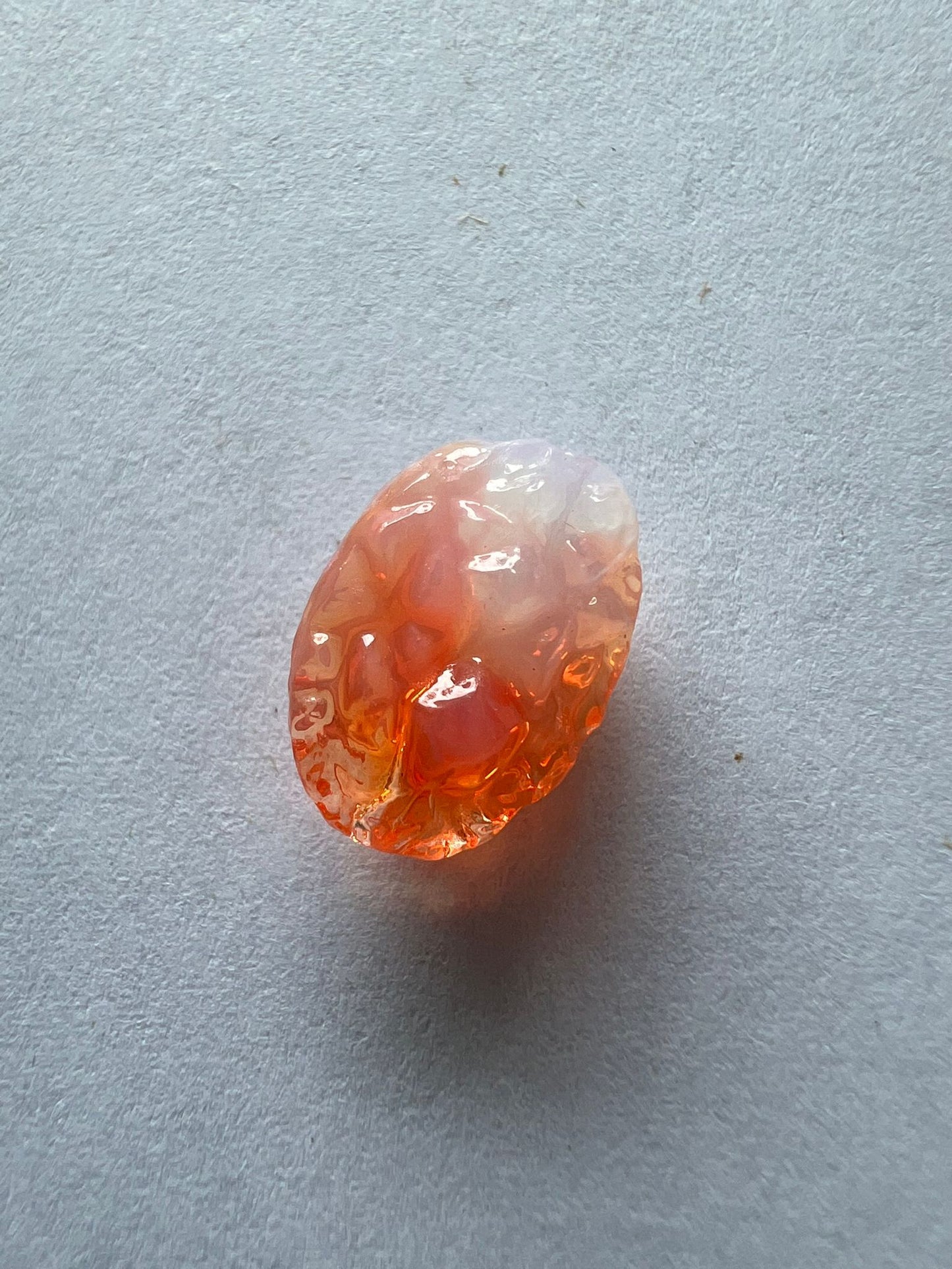 5736 Vintage Acryl Perlen Orange 13mm