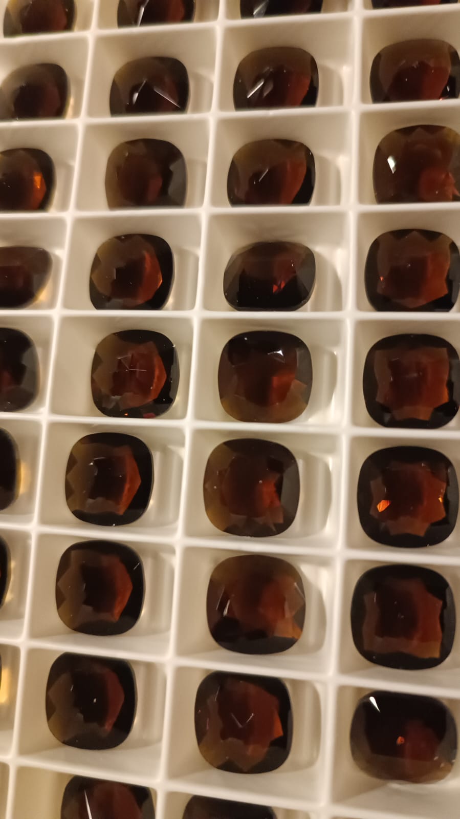 Swarovski® Fancy Cushion Square Mocca Unfoiled 12mm