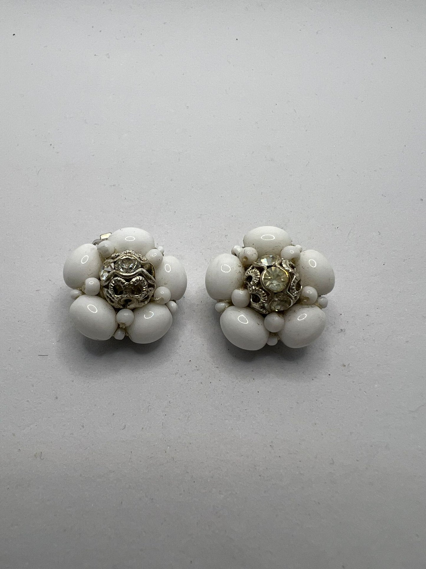 30515 Vintage Perlen Ohrclip 20mm