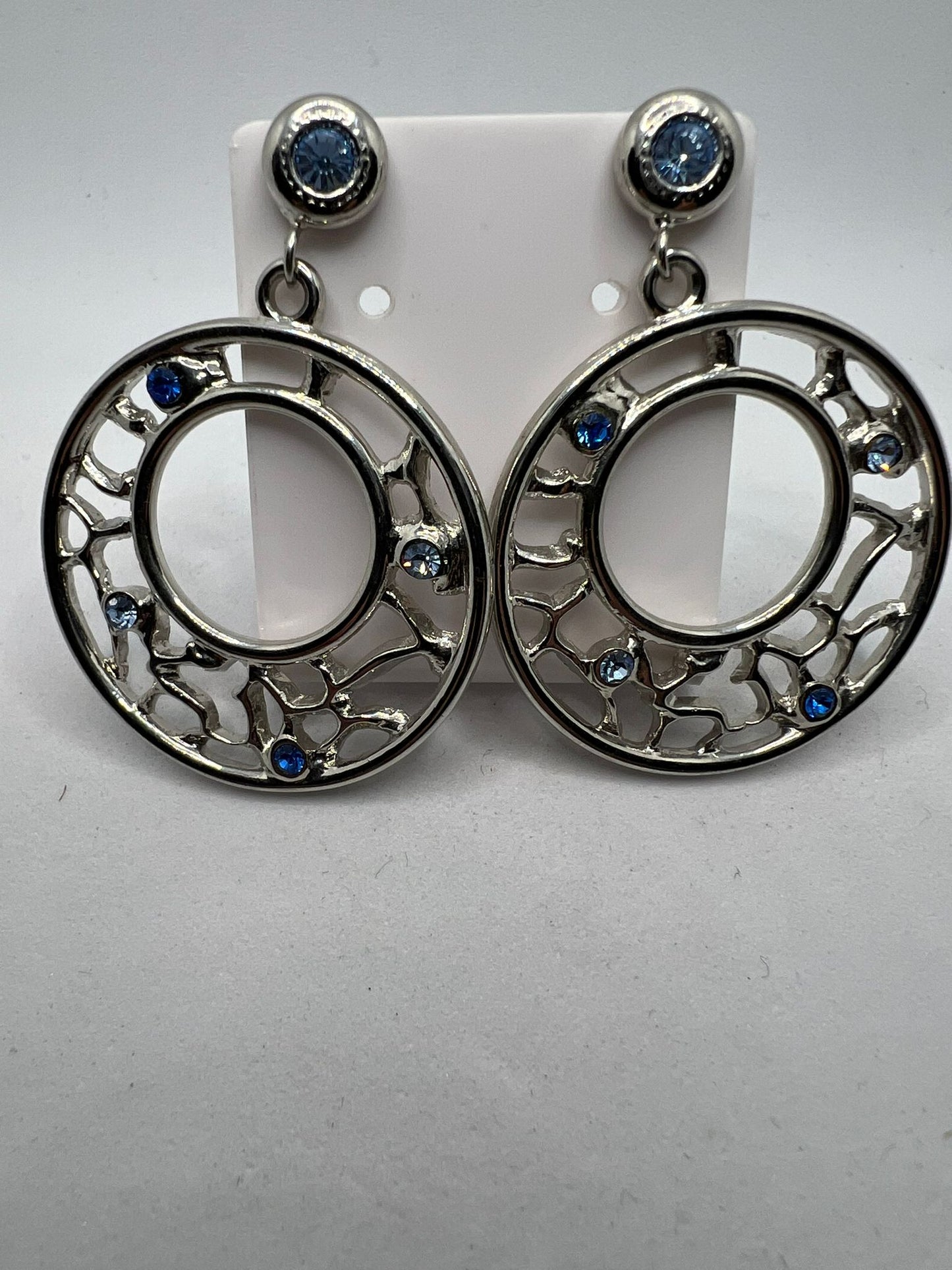 30558 Vintage Swarovski Kristallen Ohrstecker 34mm