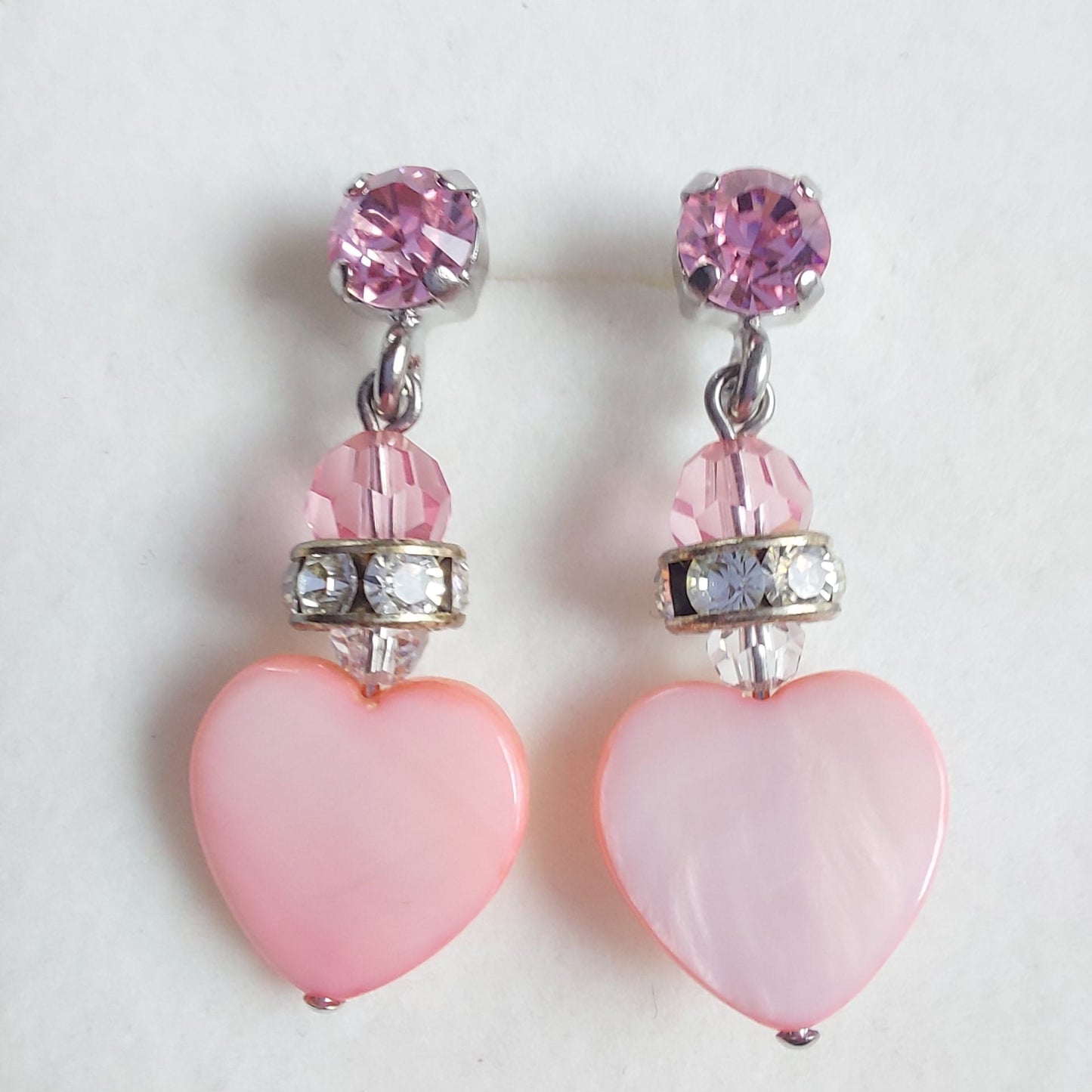 3525 Vintage-Ohrringe mit Swarovski Kristallen 35mm