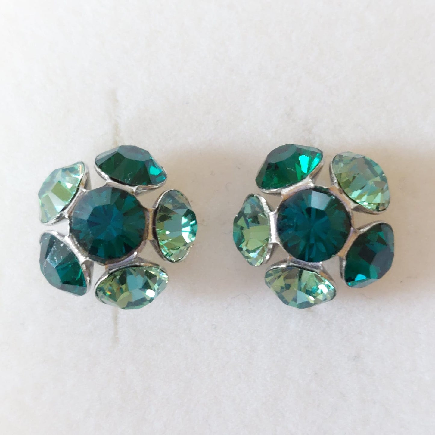 3855 Vintage Earring mit Swarovski Crystals