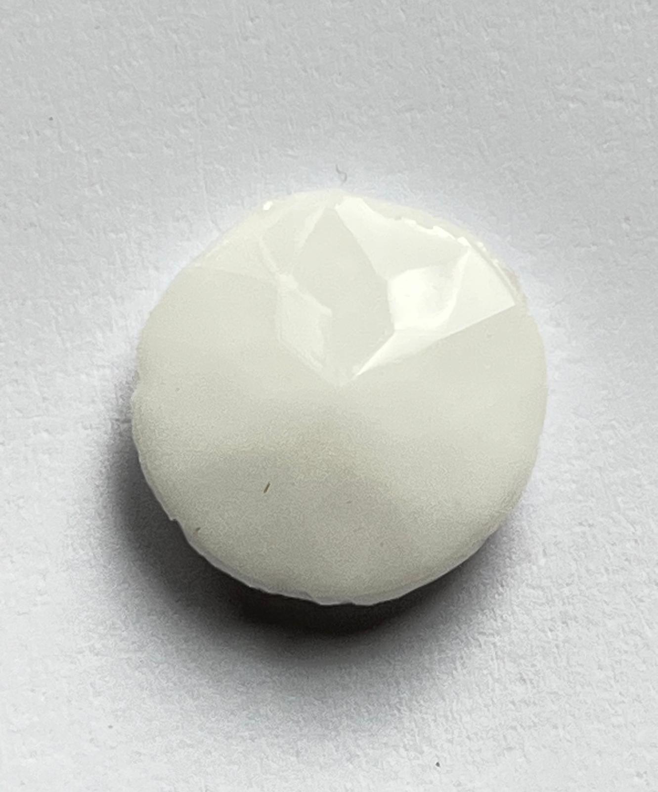 1076 Vintage Kunststoff Crystal Cut Round Cabochon 23mm