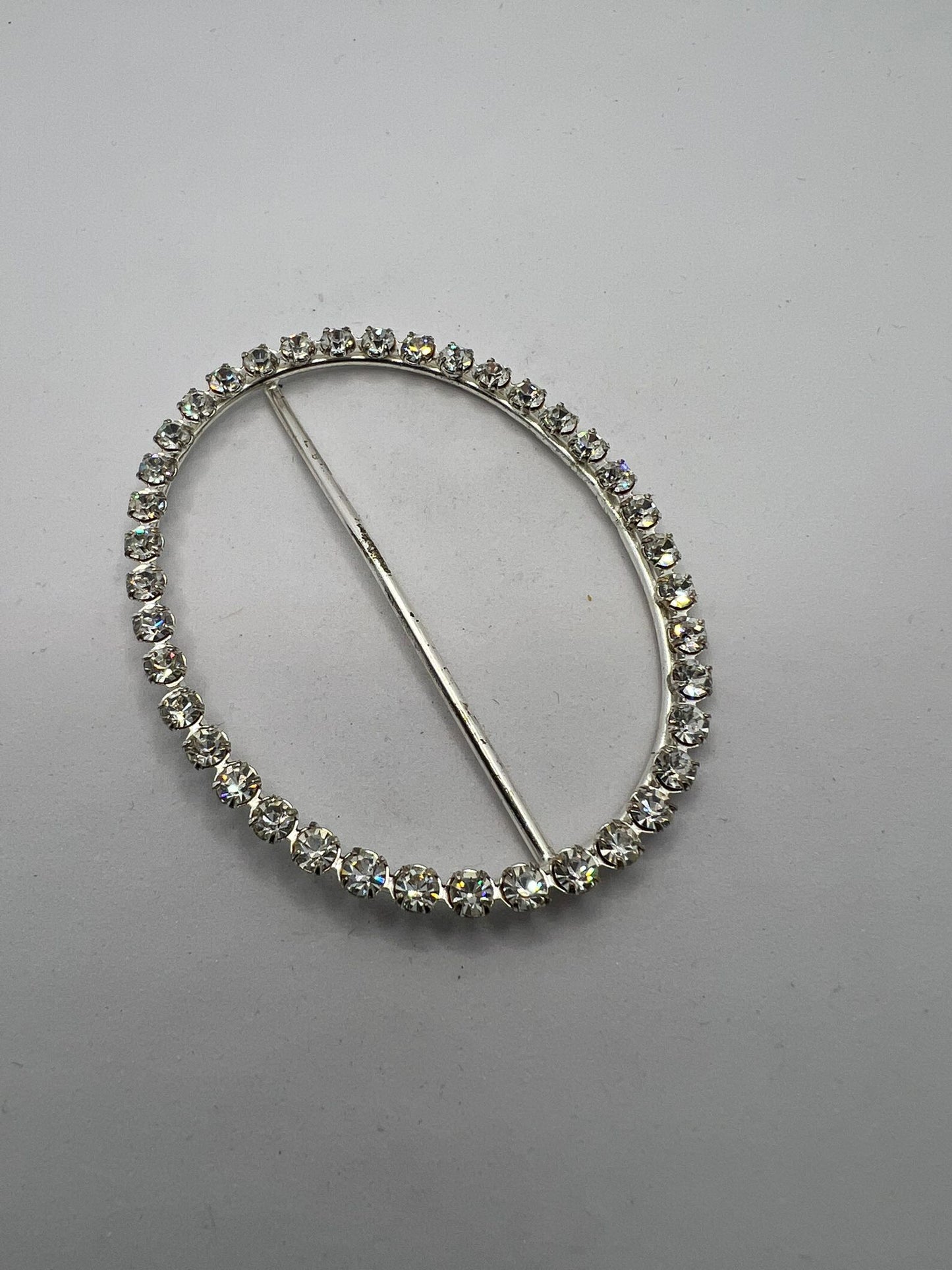 2474 Vintage Swarovski Kristallen Schalhalter 70mm