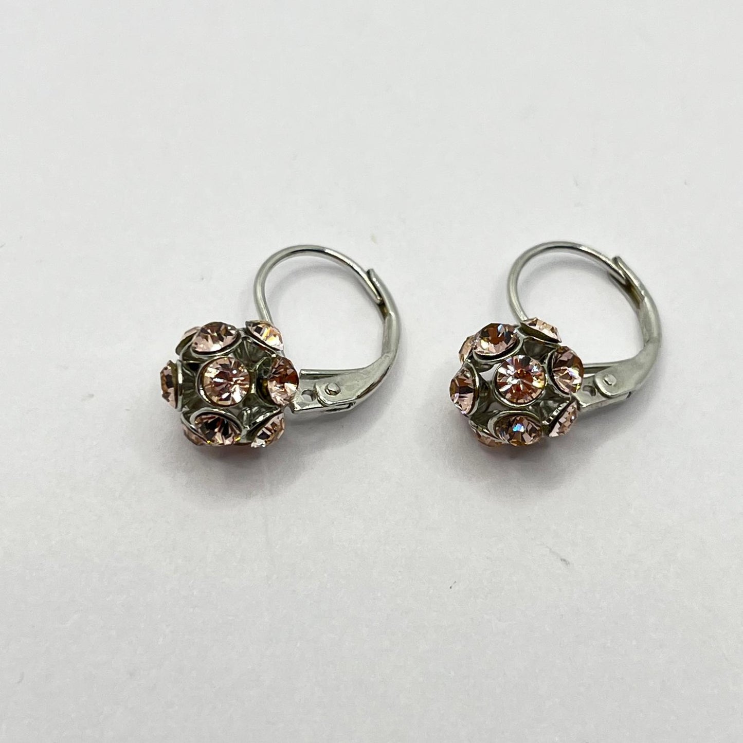 30650 Vintage Swarovski Kristallen Ohrhanger 7mm